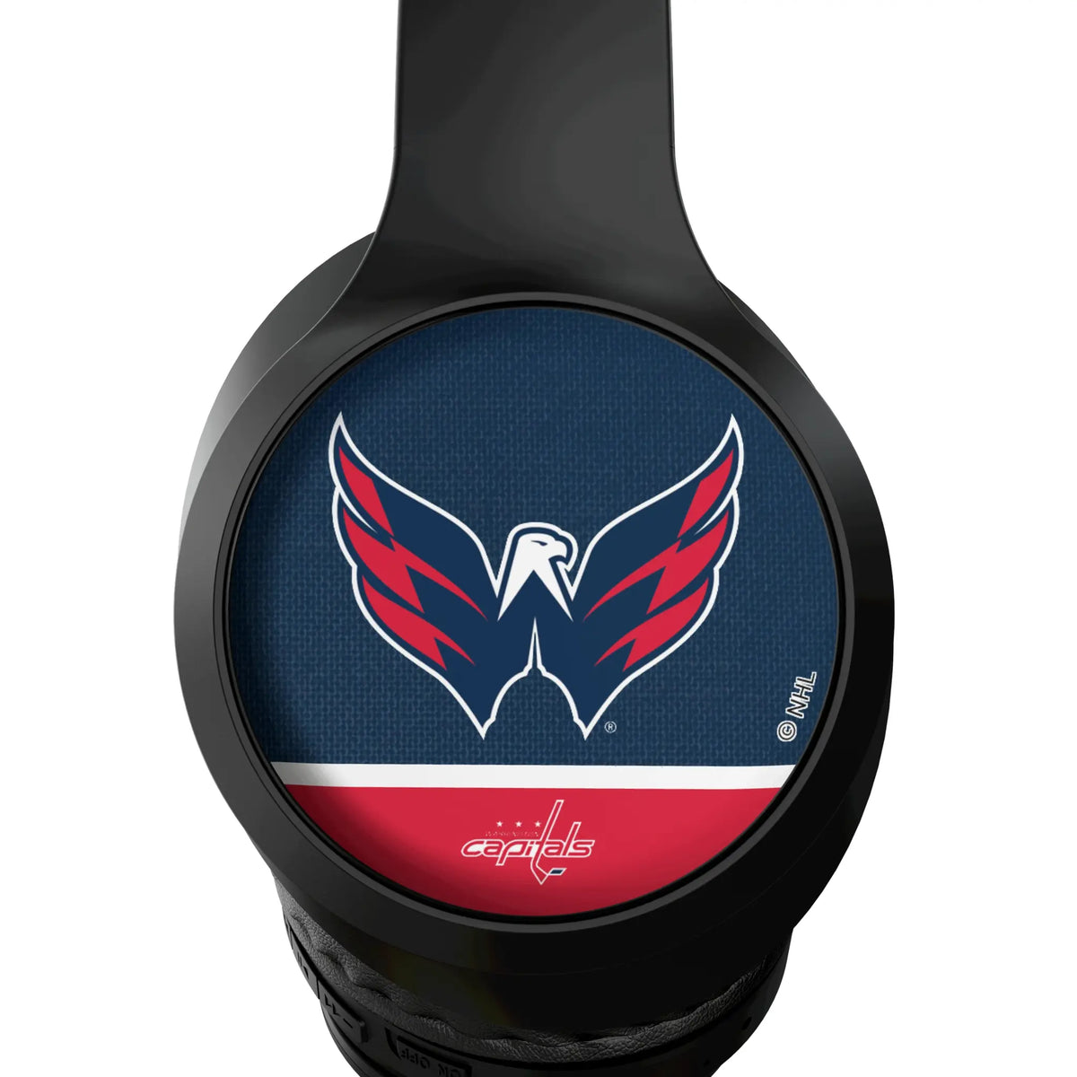 Washington Capitals Endzone Solid Wireless Over-Ear Headphones With Case - Detail
