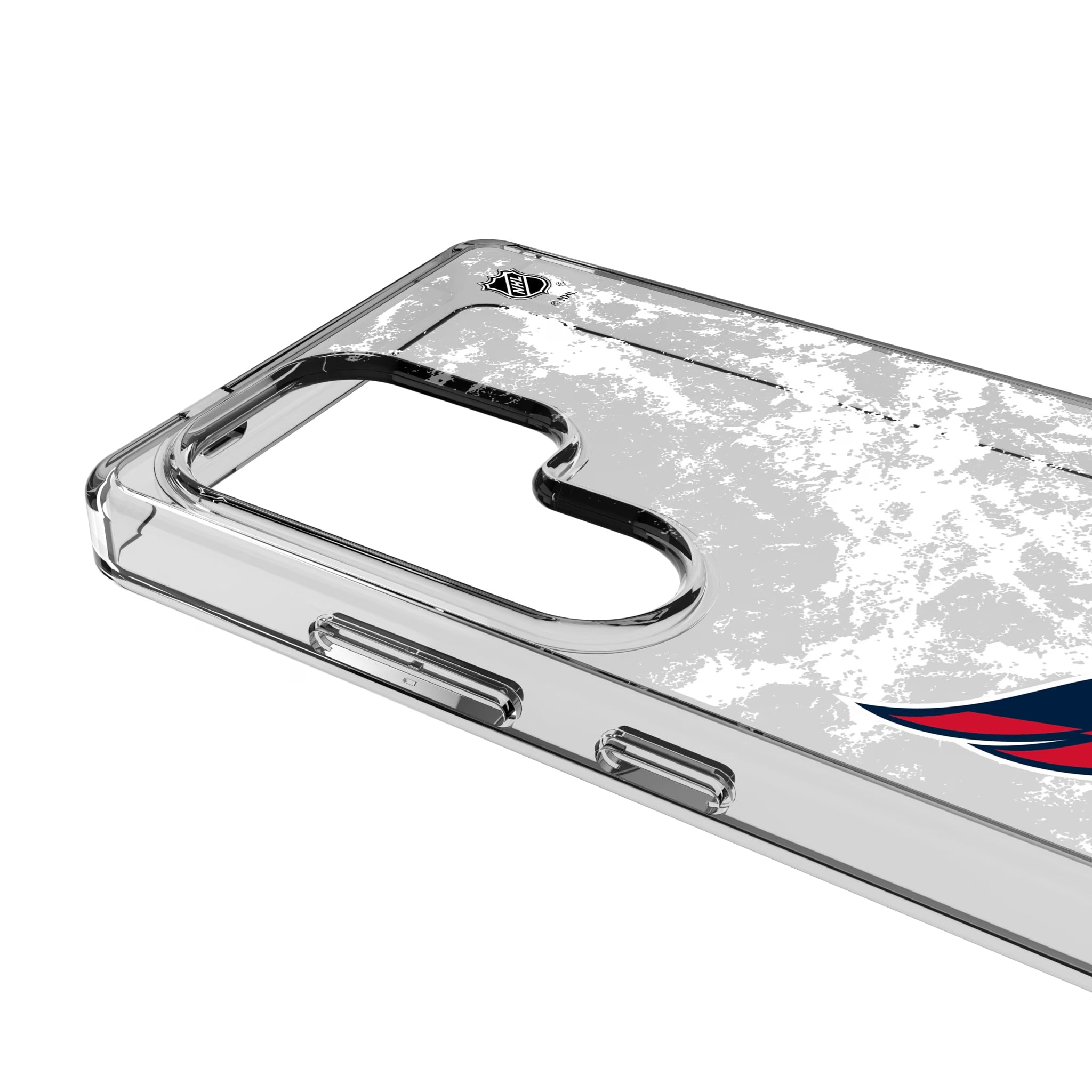 Washington Capitals Ice Stripe Galaxy Clear Phone Case for Samsung Galaxy - Detail