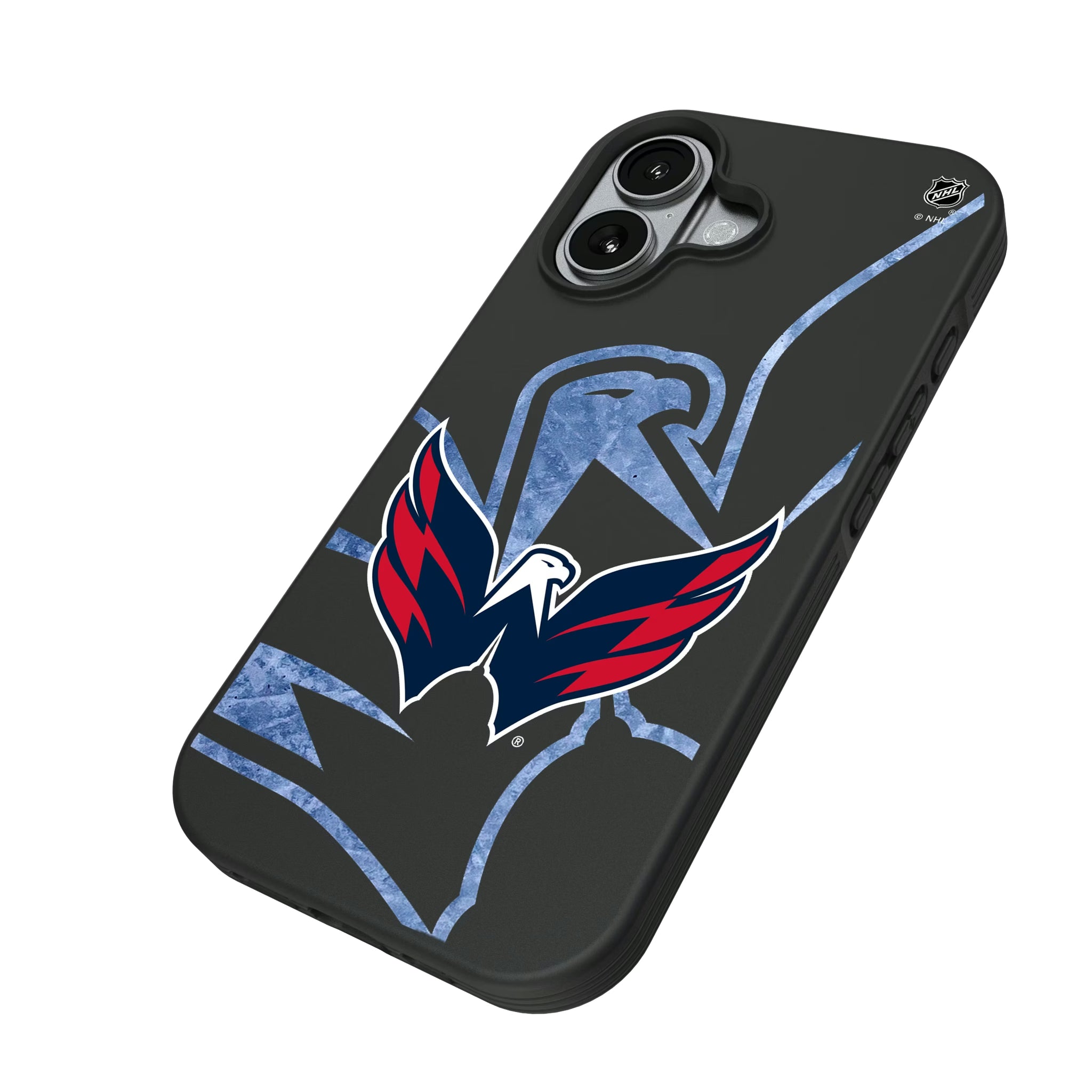 Washington Capitals Ice Tilt iPhone Bump Phone Case for Apple iPhone - Isometric View#Device_iPhone 17
