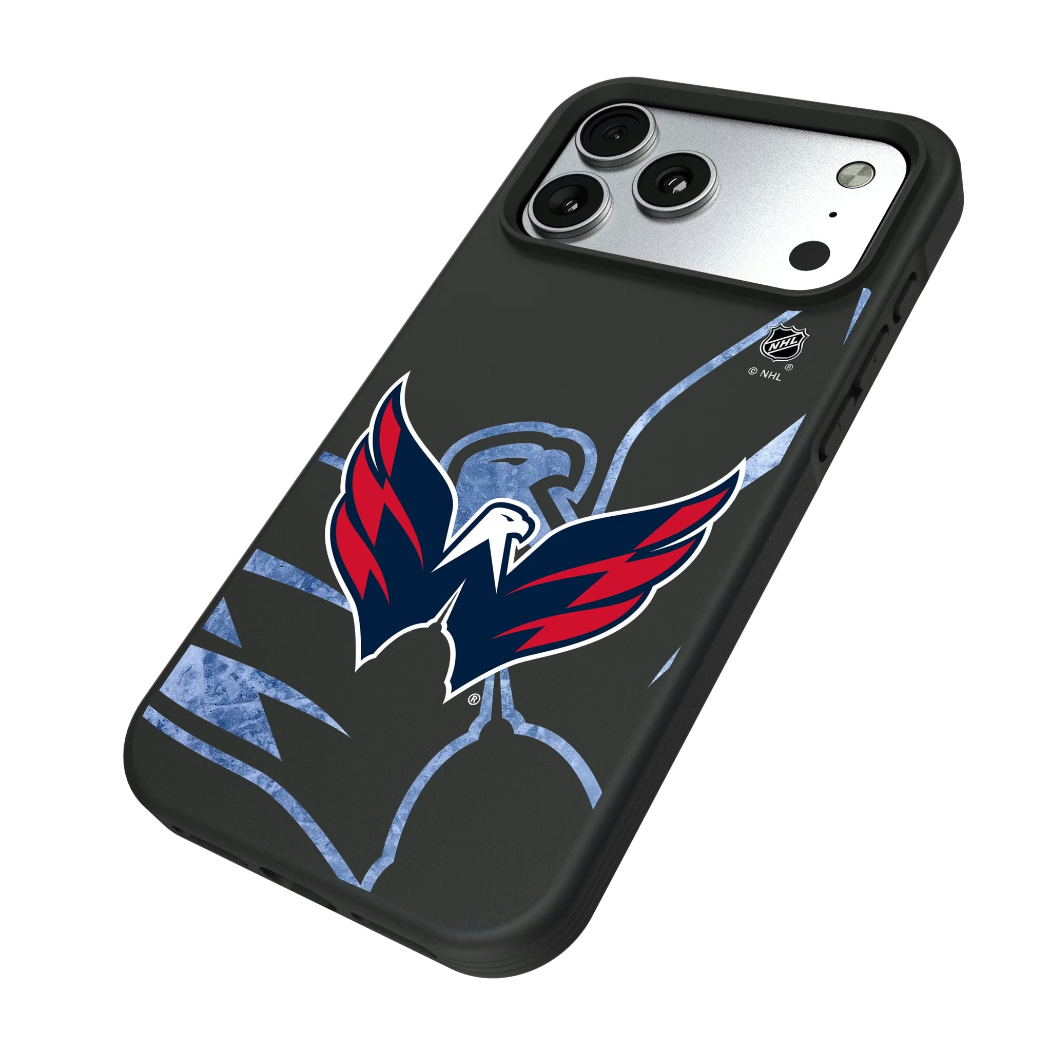Washington Capitals Ice Tilt iPhone Bump Phone Case for Apple iPhone - Isometric View#Device_iPhone 17 Pro Max