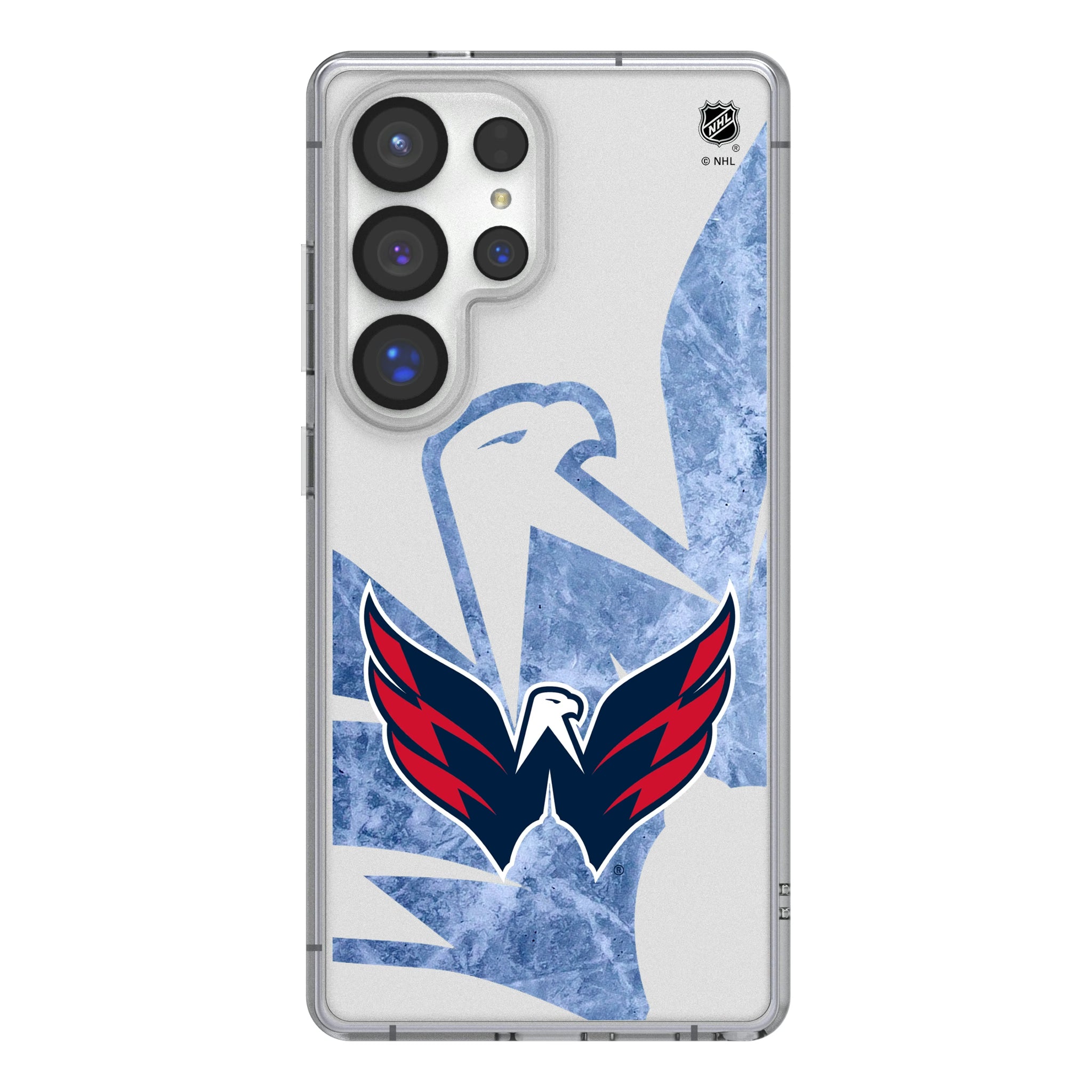 Washington Capitals Ice Tilt Galaxy Clear Phone Case for Samsung Galaxy