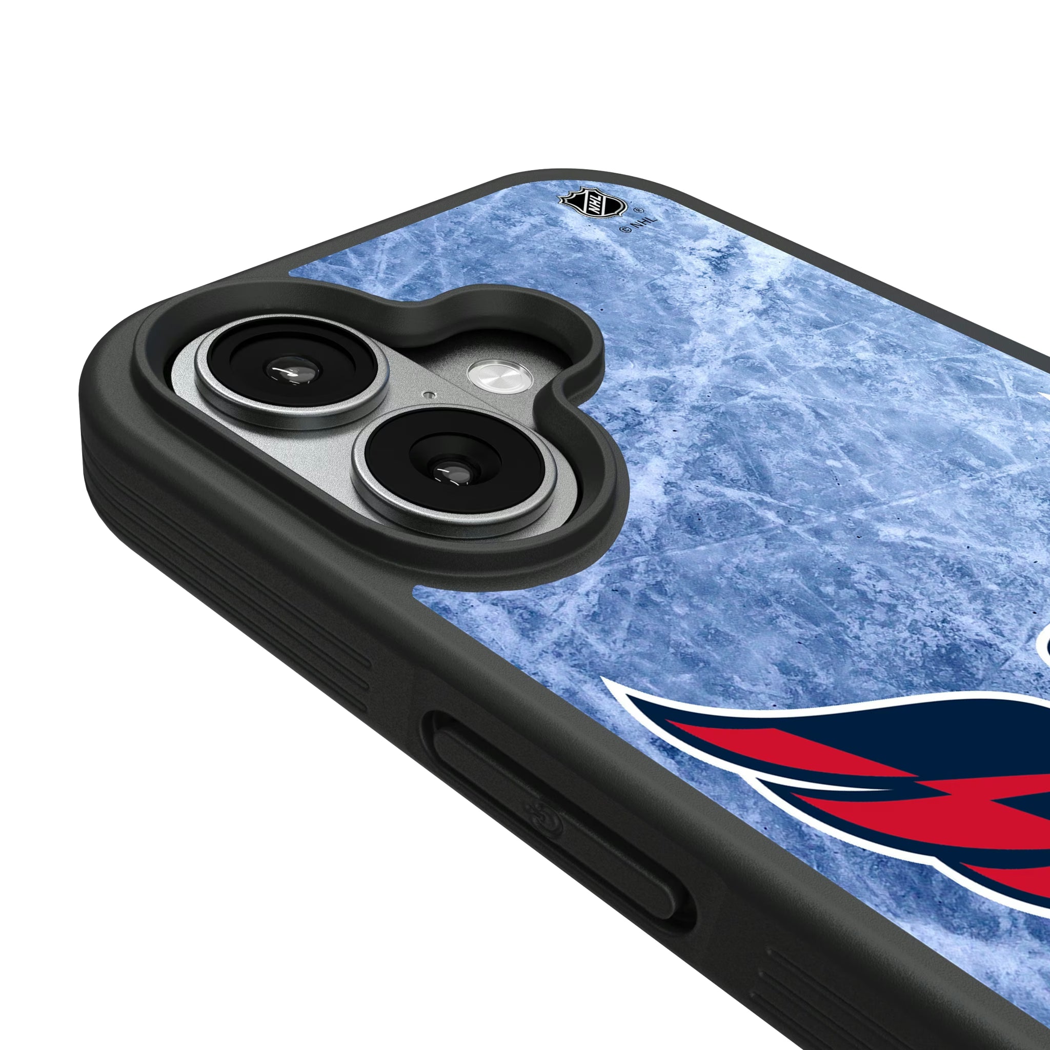 Washington Capitals Ice Wordmark iPhone Bump Phone Case for Apple iPhone - Detail#Device_iPhone 17