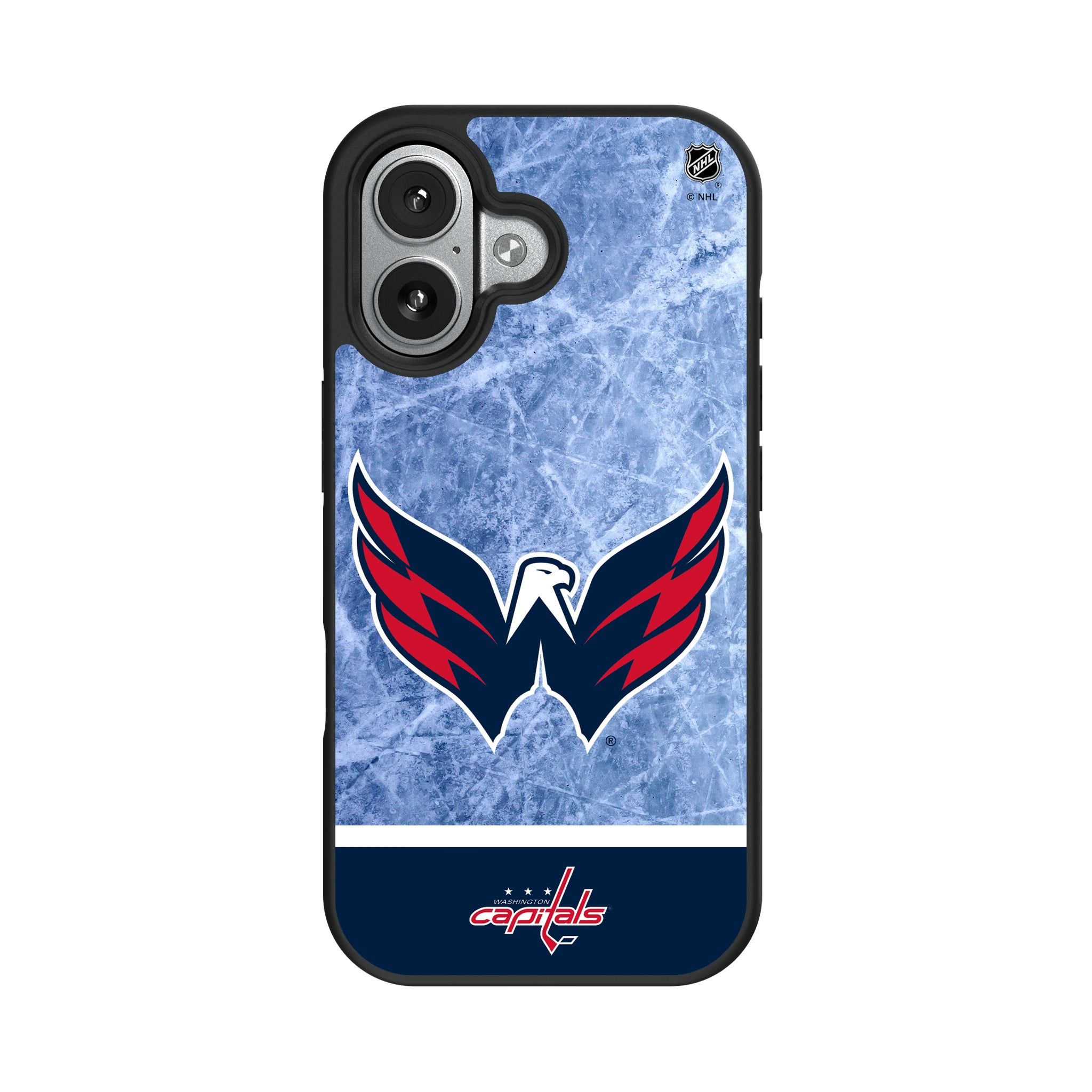 Washington Capitals Ice Wordmark iPhone Bump Phone Case for Apple iPhone#Device_iPhone 17