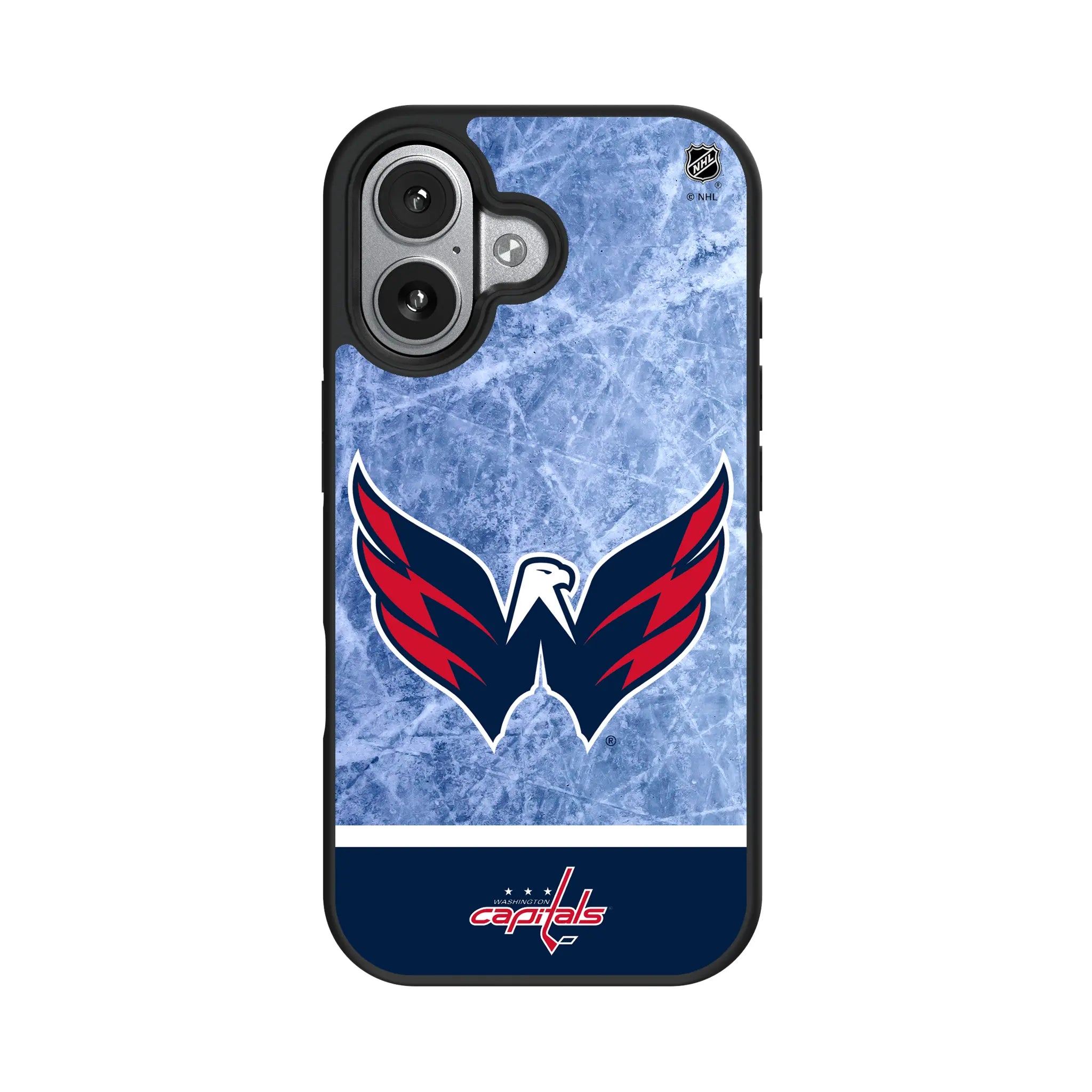 Washington Capitals Ice Wordmark iPhone Bump Phone Case for Apple iPhone#Device_iPhone 17