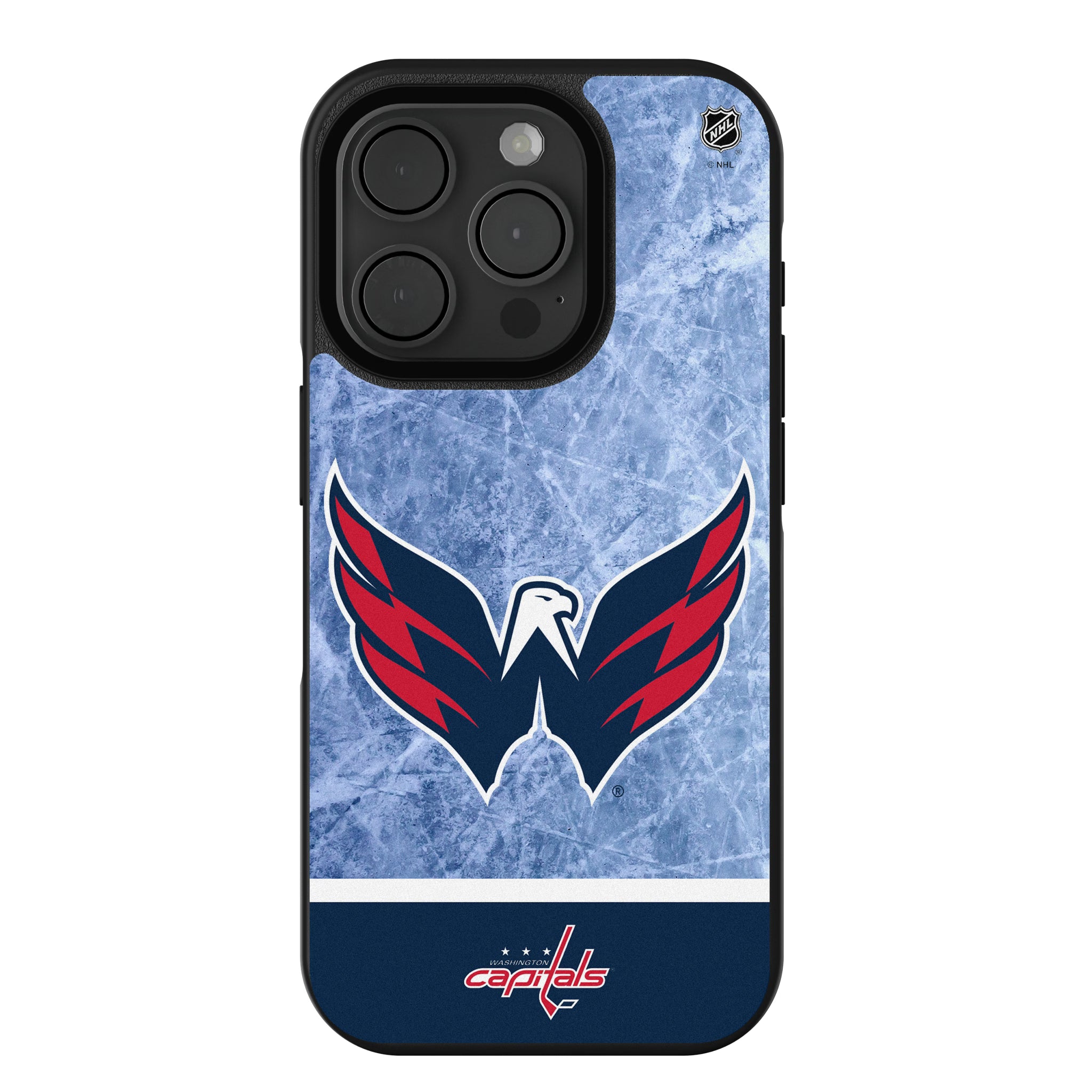 Washington Capitals Ice Wordmark iPhone Bump Phone Case for Apple iPhone