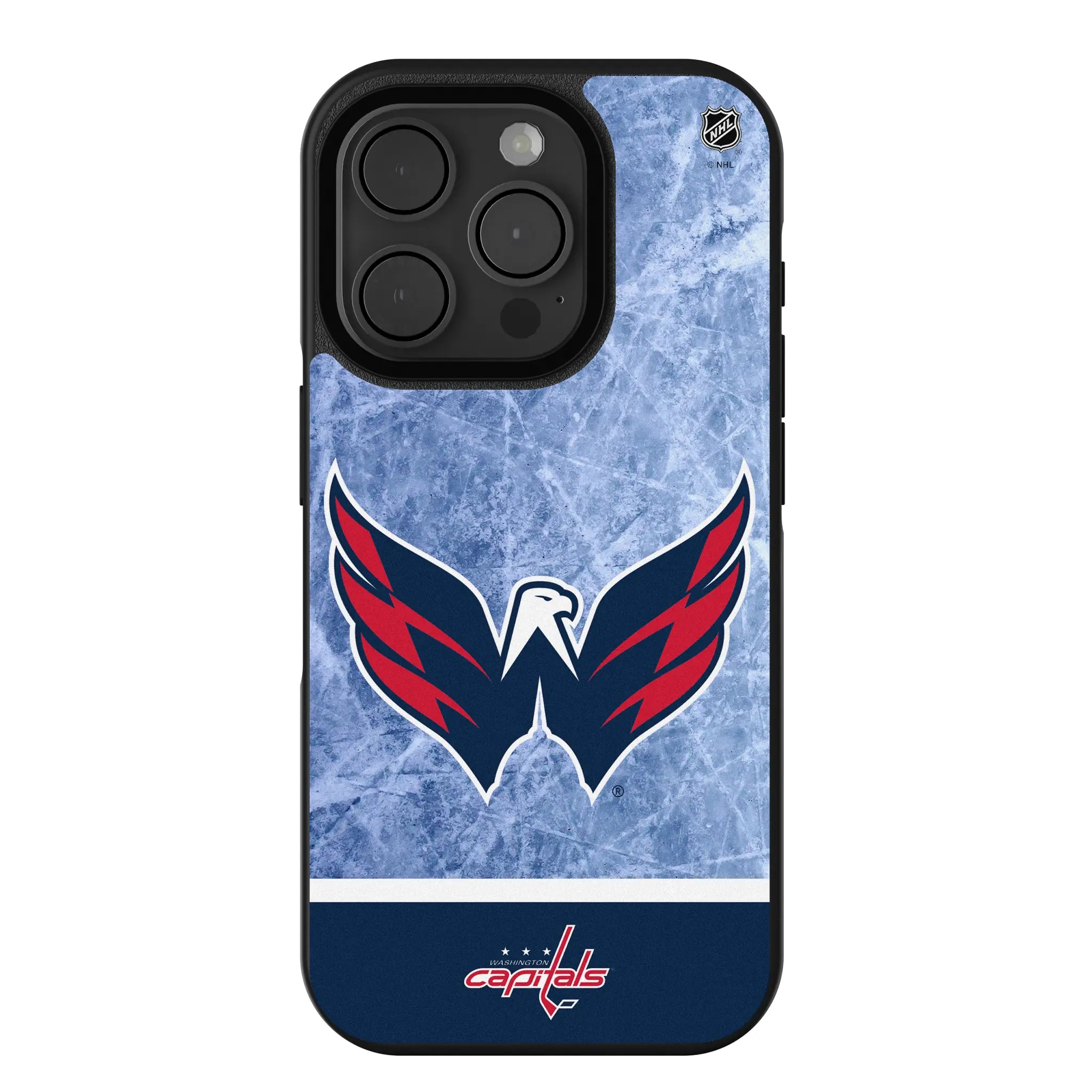 Washington Capitals Ice Wordmark iPhone Bump Phone Case for Apple iPhone