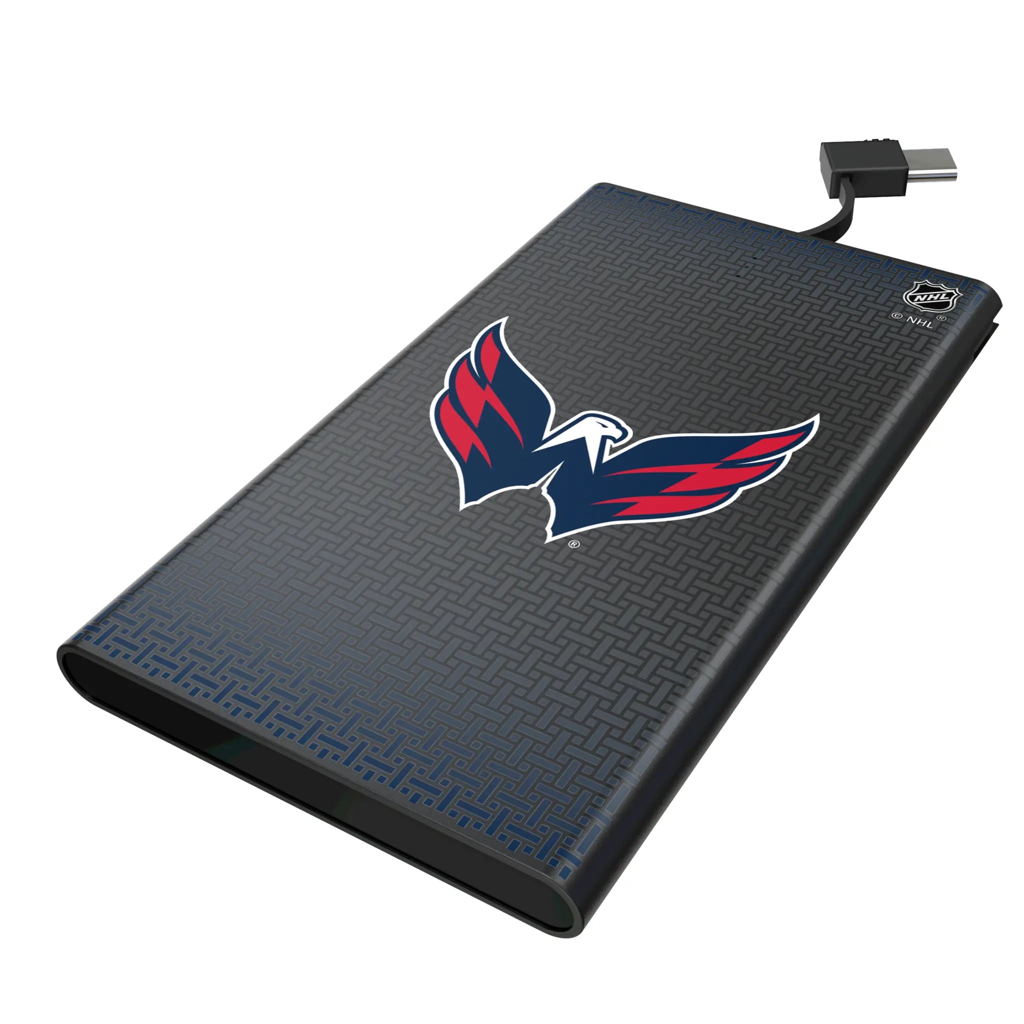 Washington Capitals Linen 5000mAh Flat Power Bank
