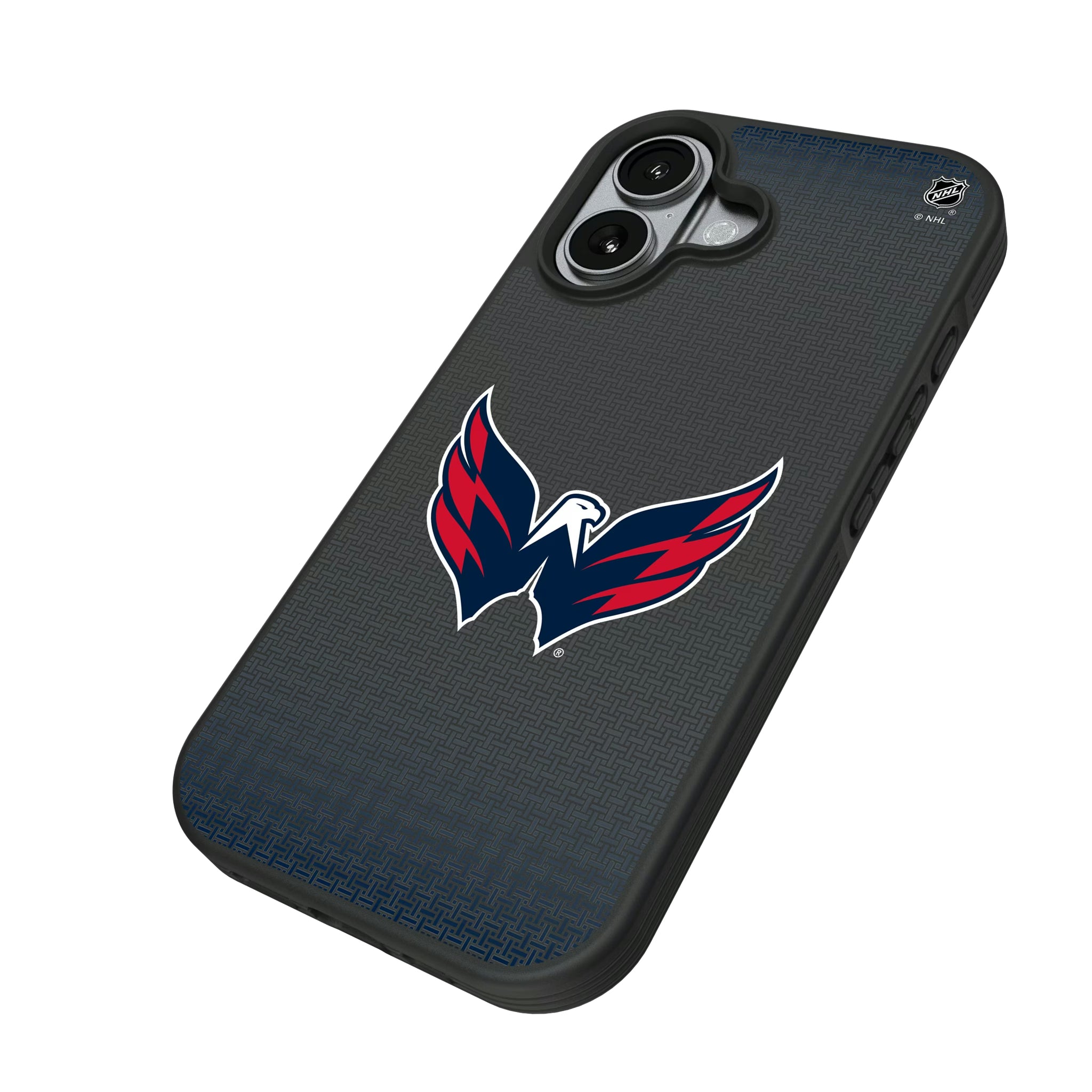Washington Capitals Linen iPhone Bump Phone Case for Apple iPhone - Isometric View#Device_iPhone 17