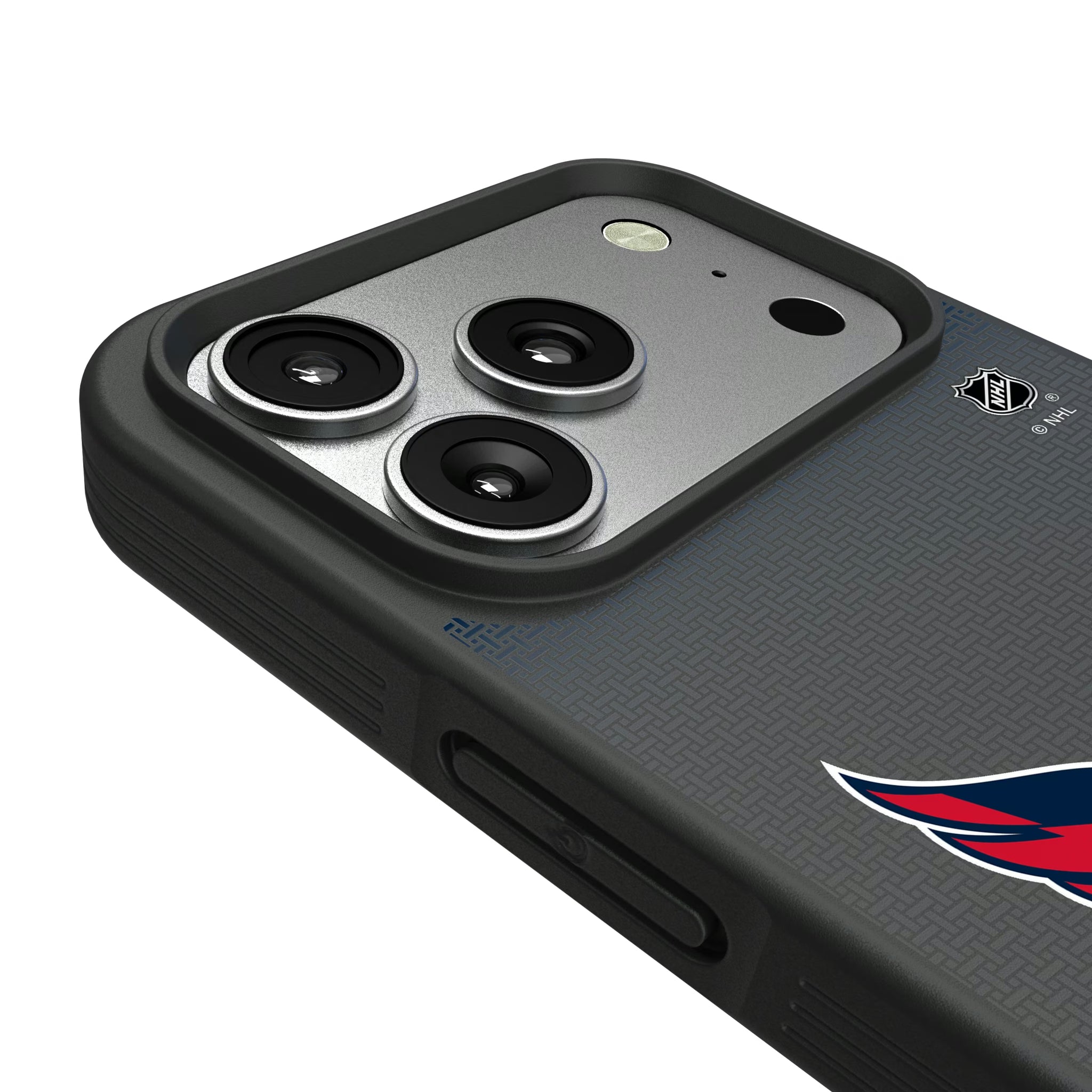 Washington Capitals Linen iPhone Bump Phone Case for Apple iPhone - Detail#Device_iPhone 17 Pro