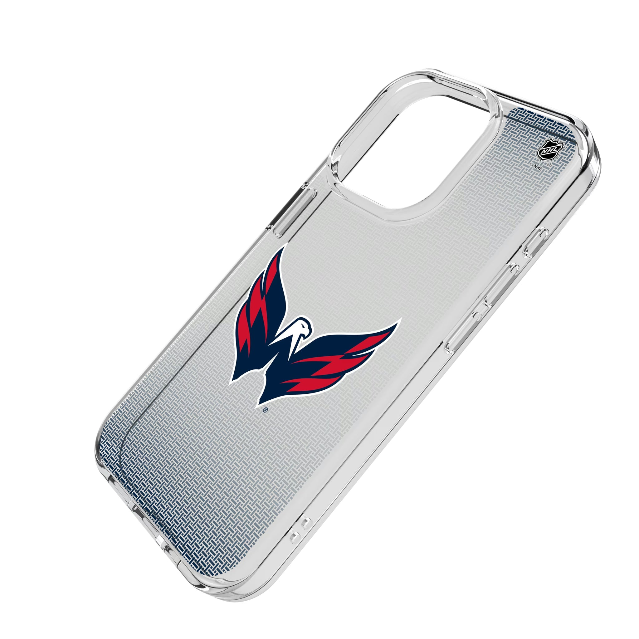 Washington Capitals Linen iPhone Clear Phone Case for Apple iPhone - Isometric View