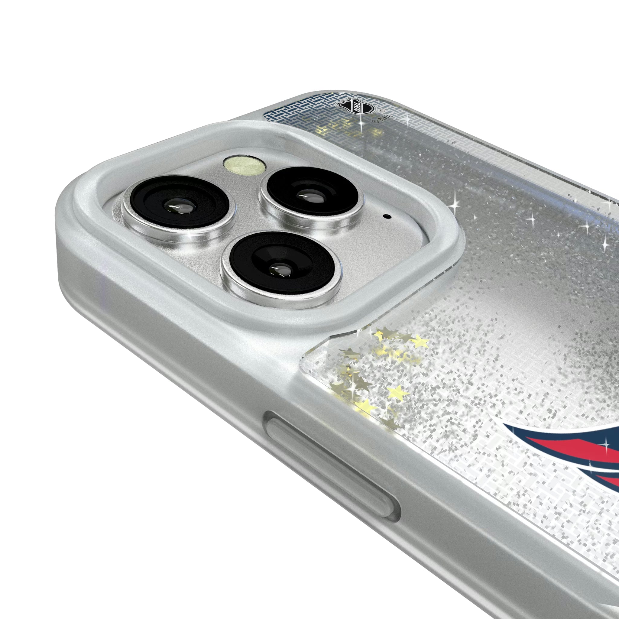 Washington Capitals Linen iPhone Glitter Phone Case for Apple iPhone - Detail#Device_iPhone 16 Pro