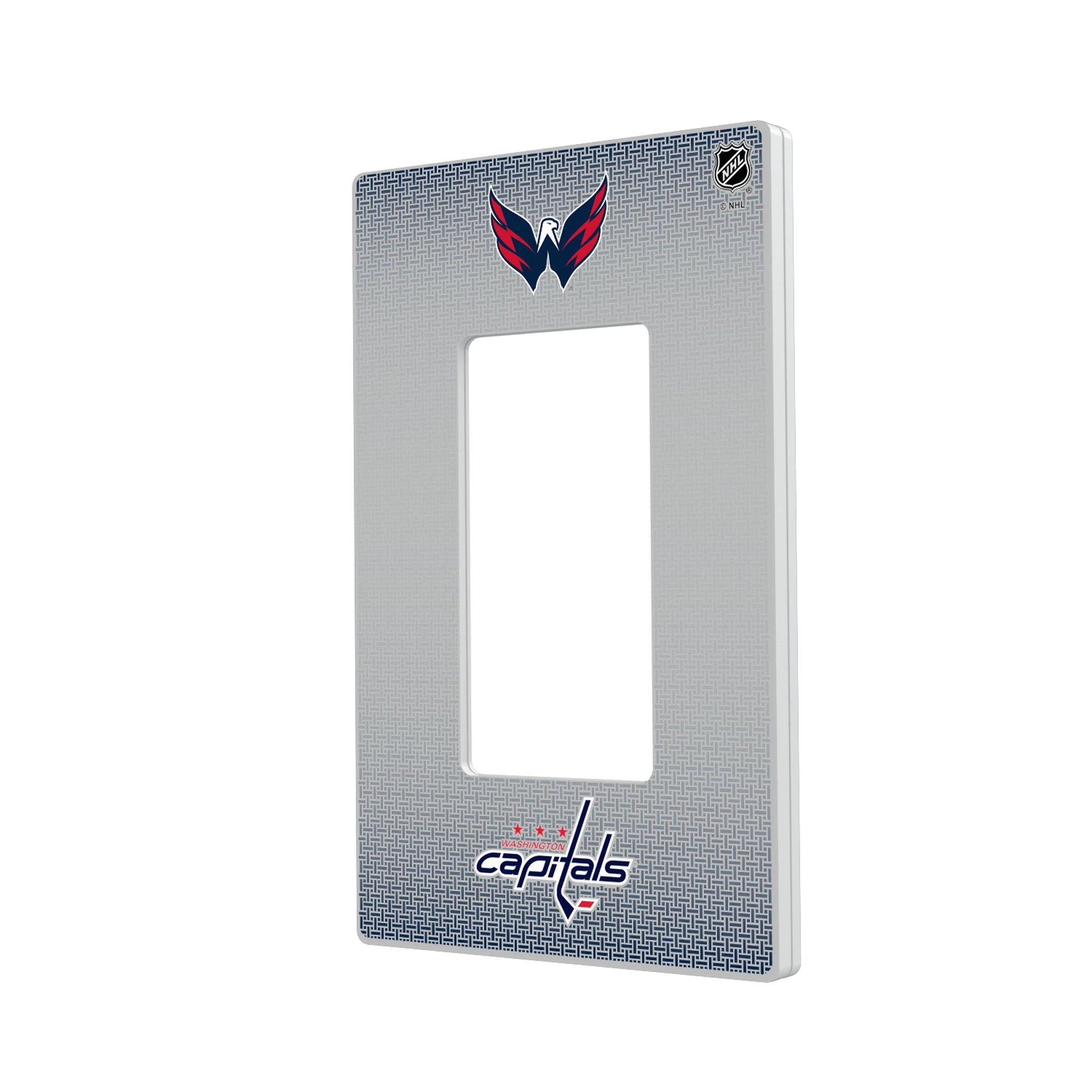 Washington Capitals Linen Hidden-Screw Light Switch Plate#Style_Single Rocker