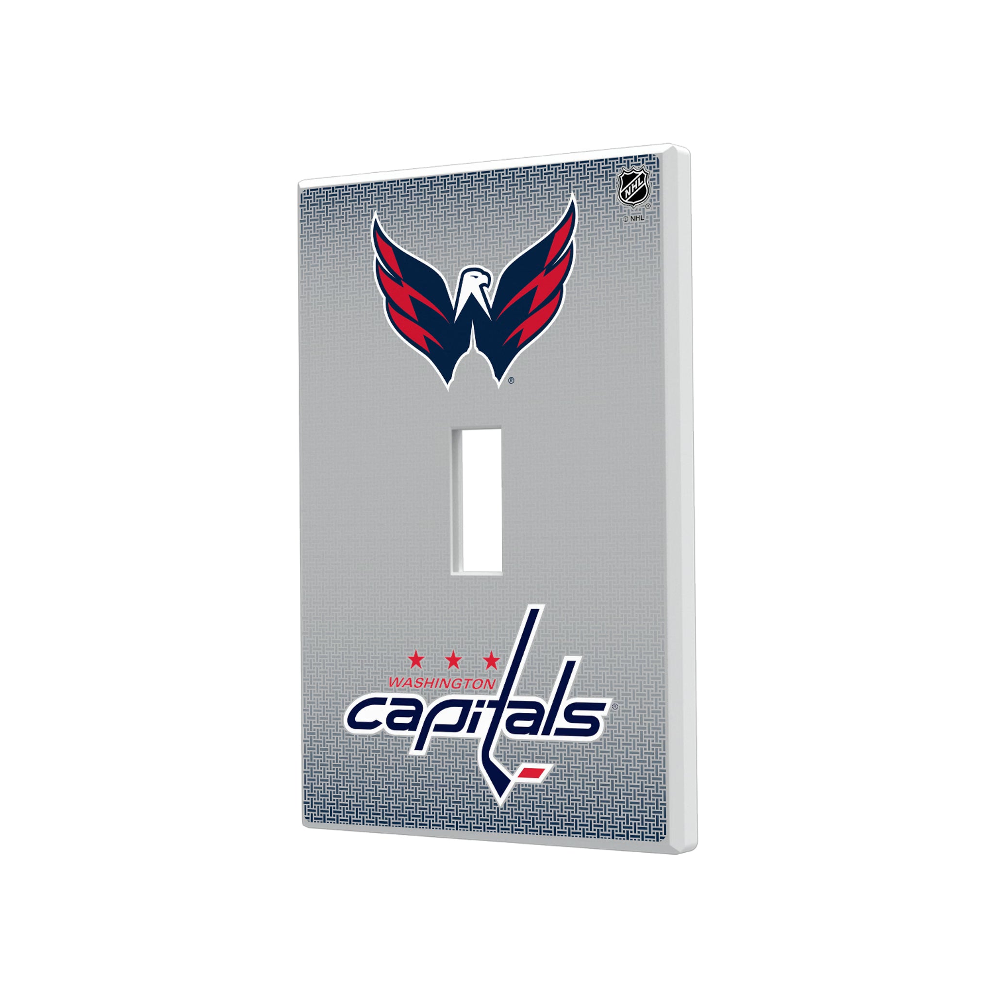Washington Capitals Linen Hidden-Screw Light Switch Plate#Style_Single Toggle