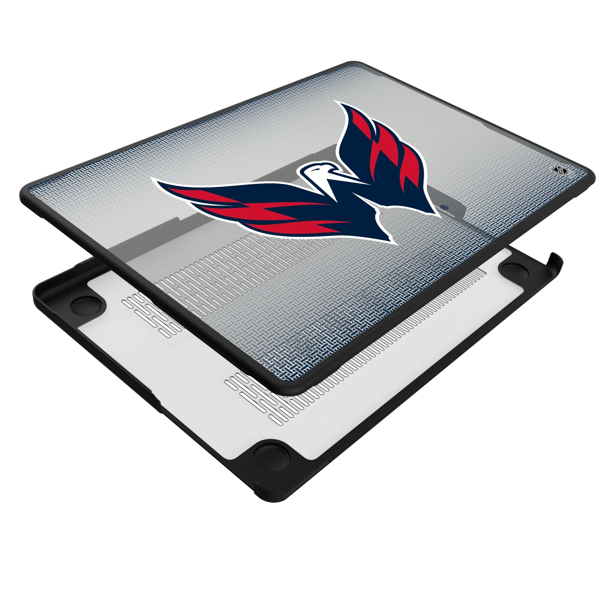 Washington Capitals Linen MacBook Laptop Case for Apple MacBook - Isometric View#Device_MacBook Pro (14-inch, 2021) / MacBook Pro (14-inch, 2023) / MacBook Pro (14-inch, 2024)