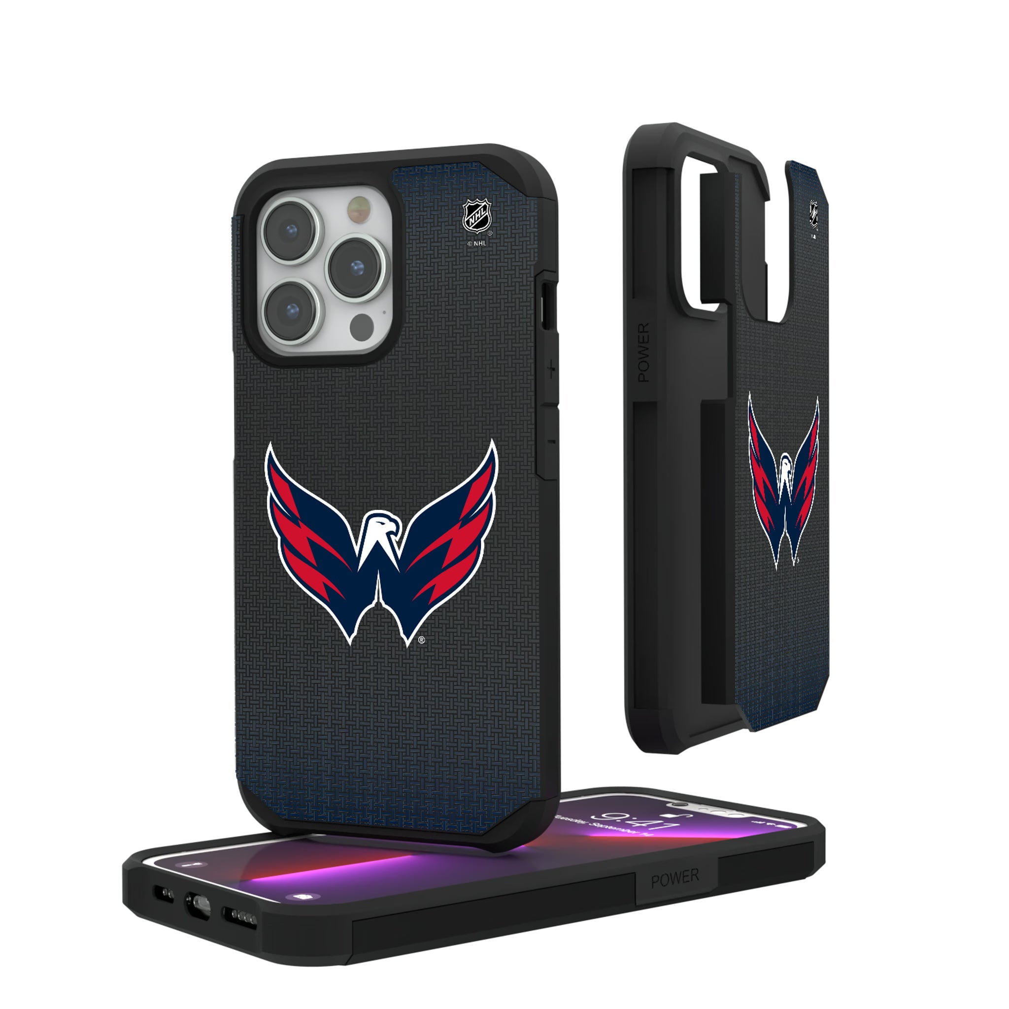 Washington Capitals Linen iPhone Rugged Phone Case for Apple iPhone#Device_iPhone 13 Pro