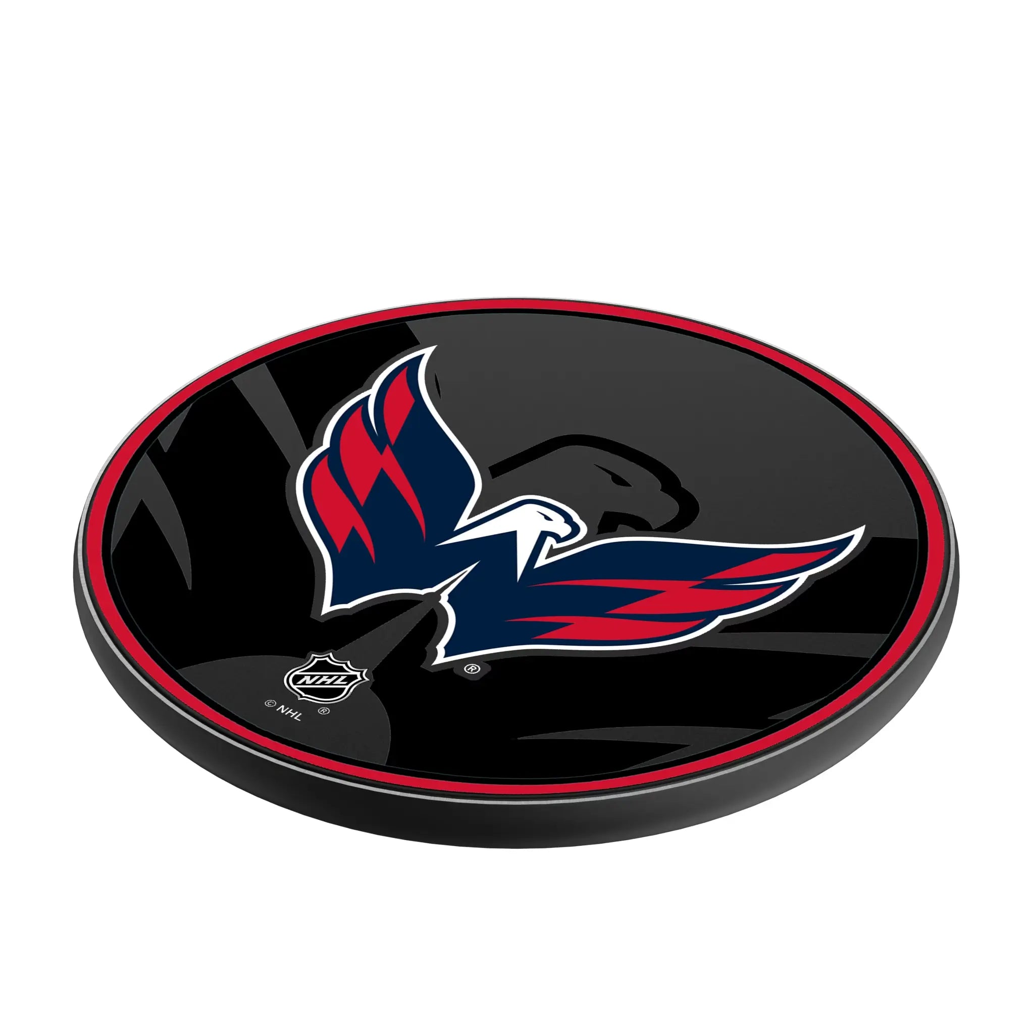 Washington Capitals Monocolor Tilt 15-Watt Wireless Charger - Isometric View