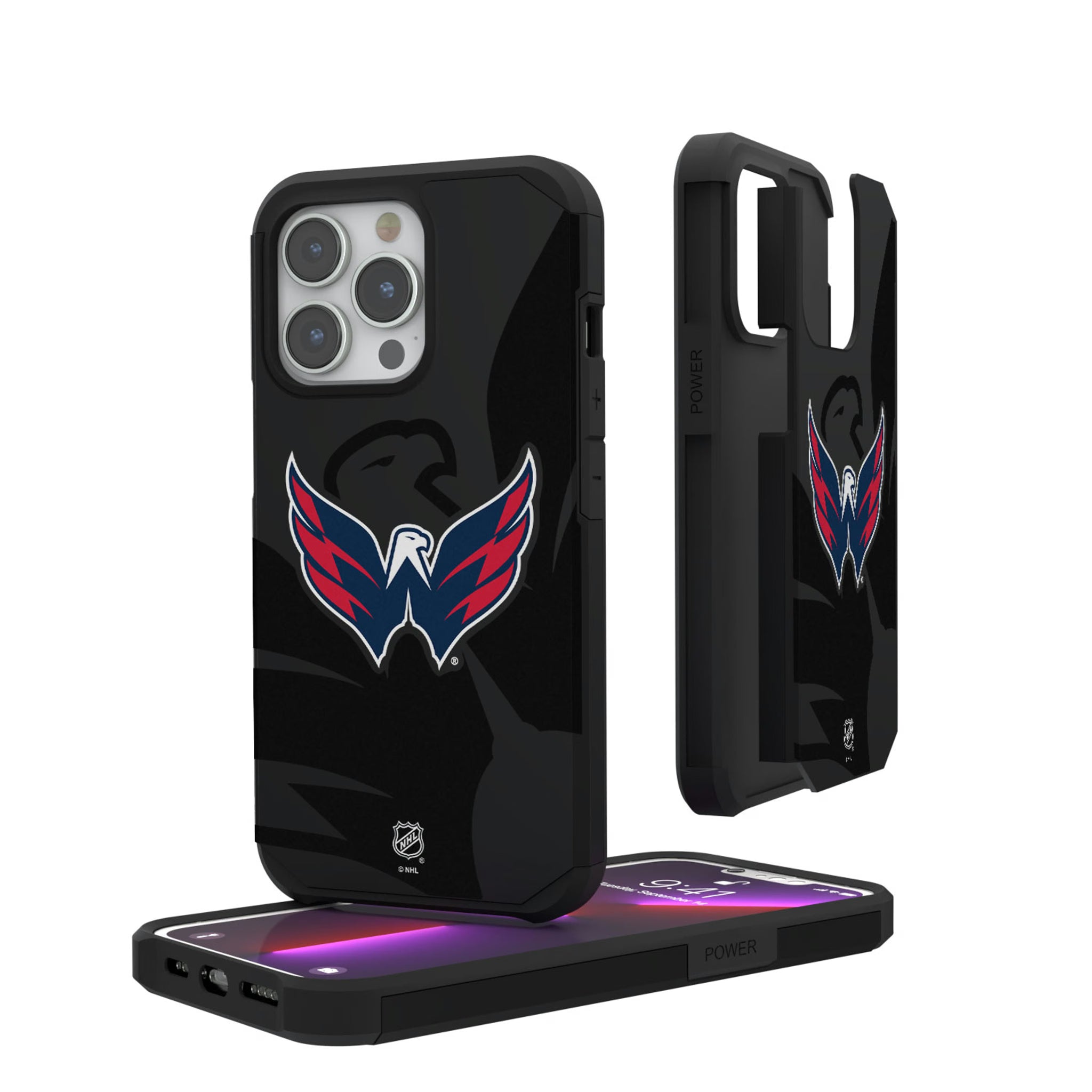 Washington Capitals Monocolor Tilt iPhone Rugged Phone Case for Apple iPhone