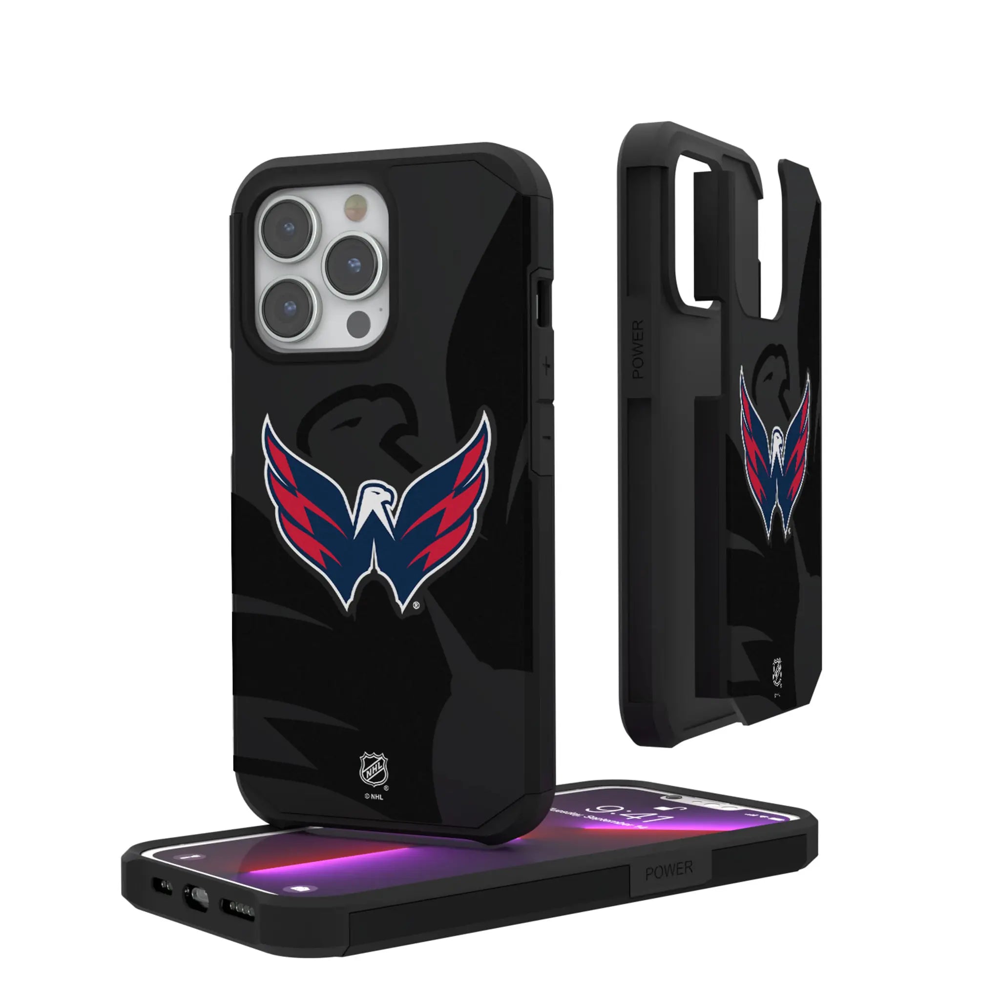 Washington Capitals Monocolor Tilt iPhone Rugged Phone Case for Apple iPhone