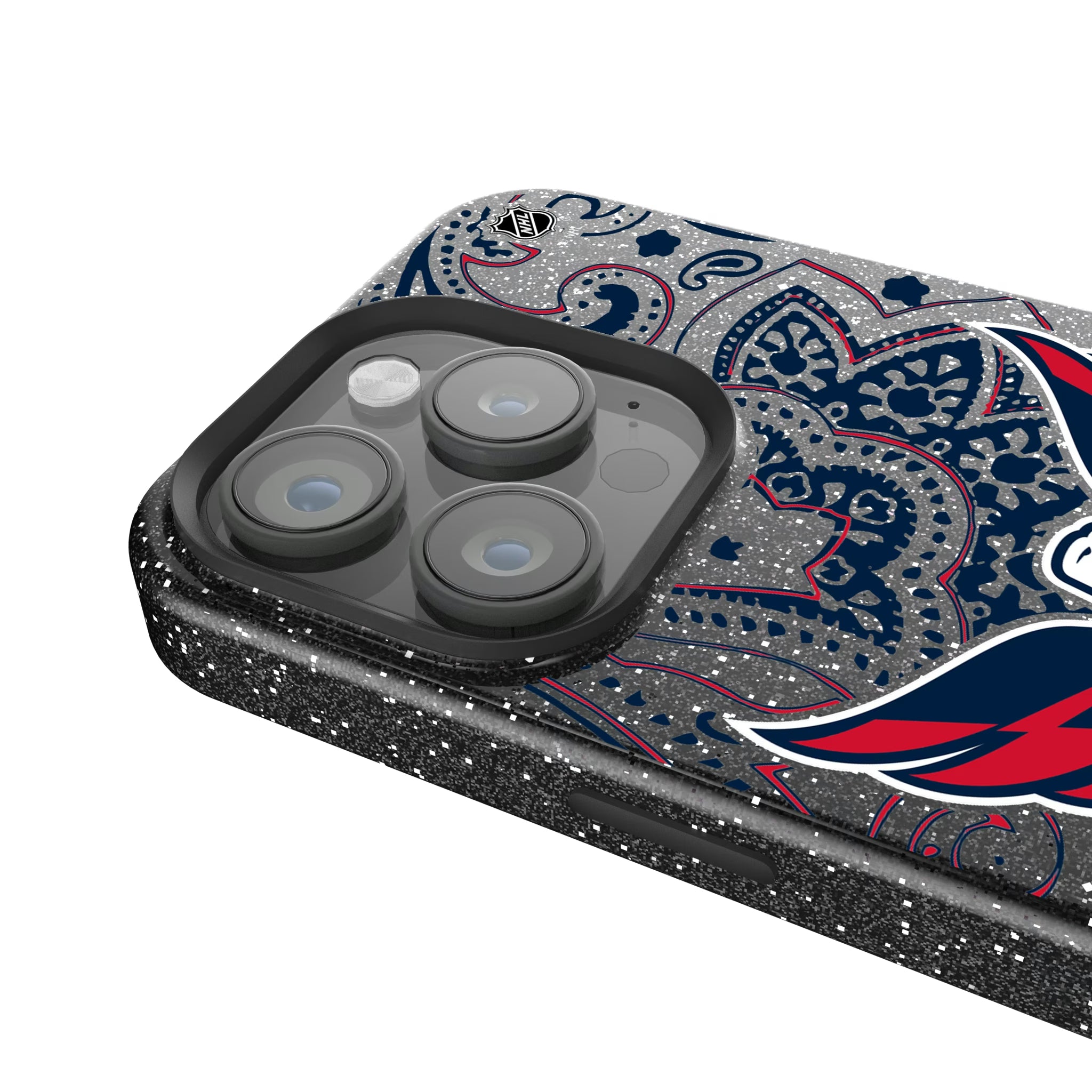 Washington Capitals Paisley iPhone Bling Phone Case for Apple iPhone - Detail