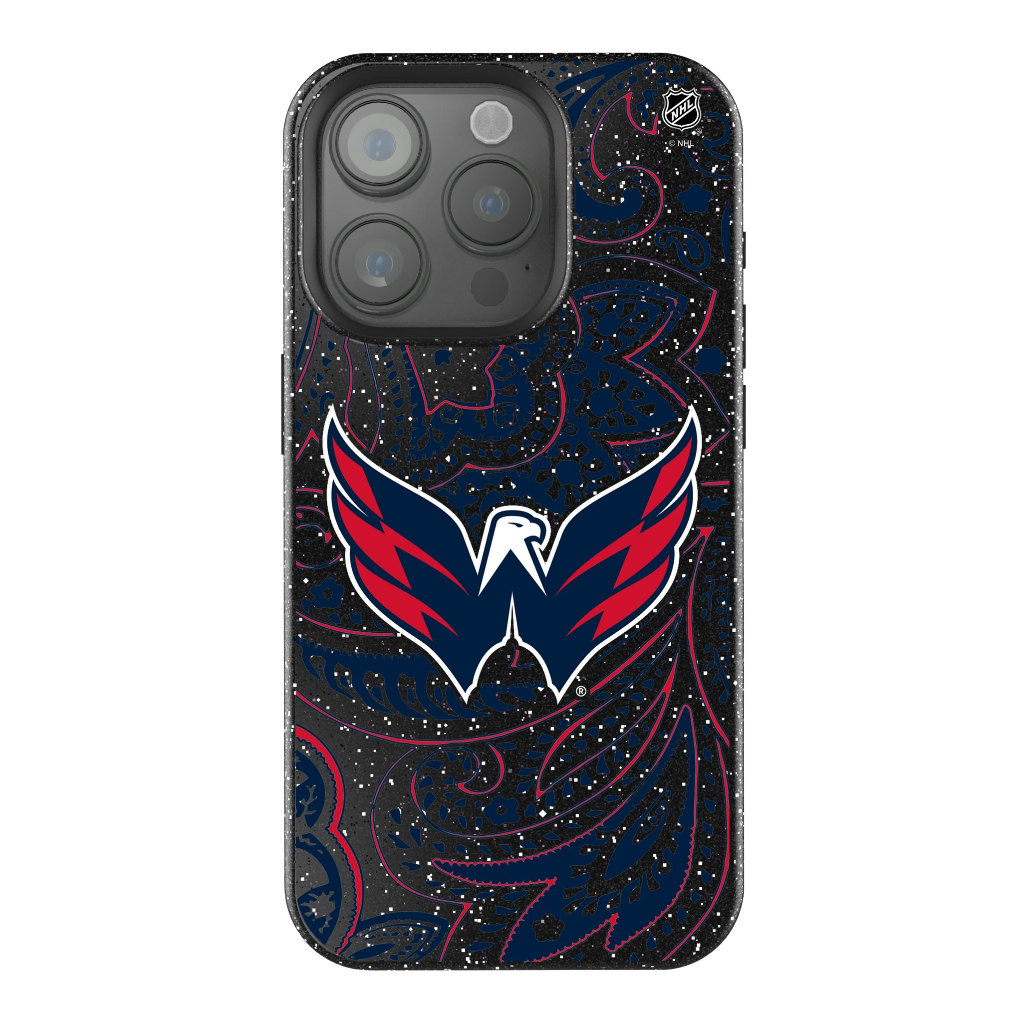 Washington Capitals Paisley iPhone Bling Phone Case for Apple iPhone