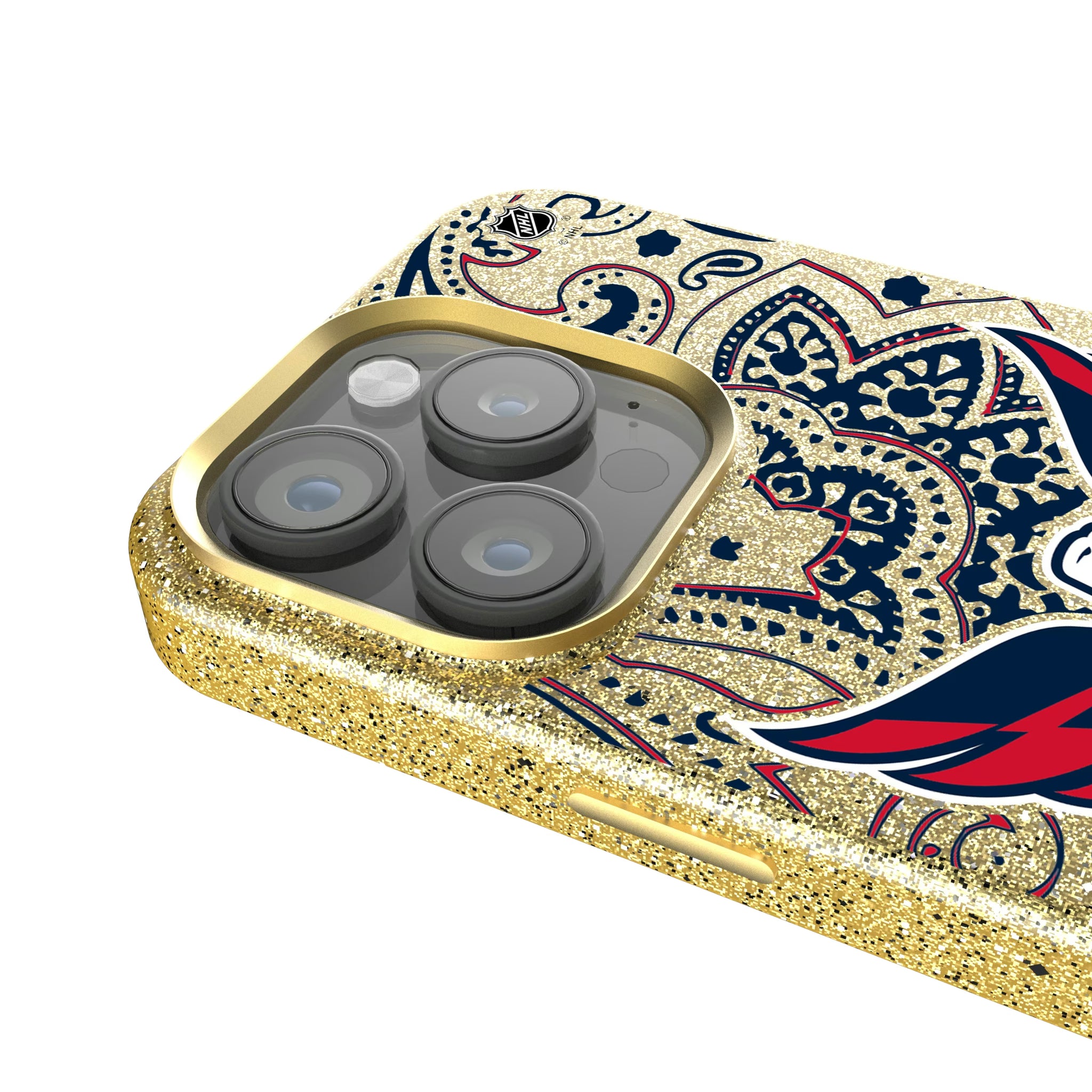 Washington Capitals Paisley iPhone Bling Phone Case for Apple iPhone - Detail