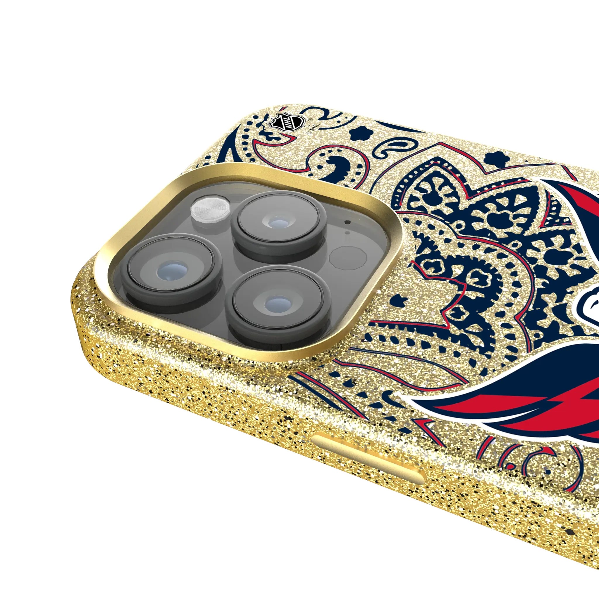 Washington Capitals Paisley iPhone Bling Phone Case for Apple iPhone - Detail