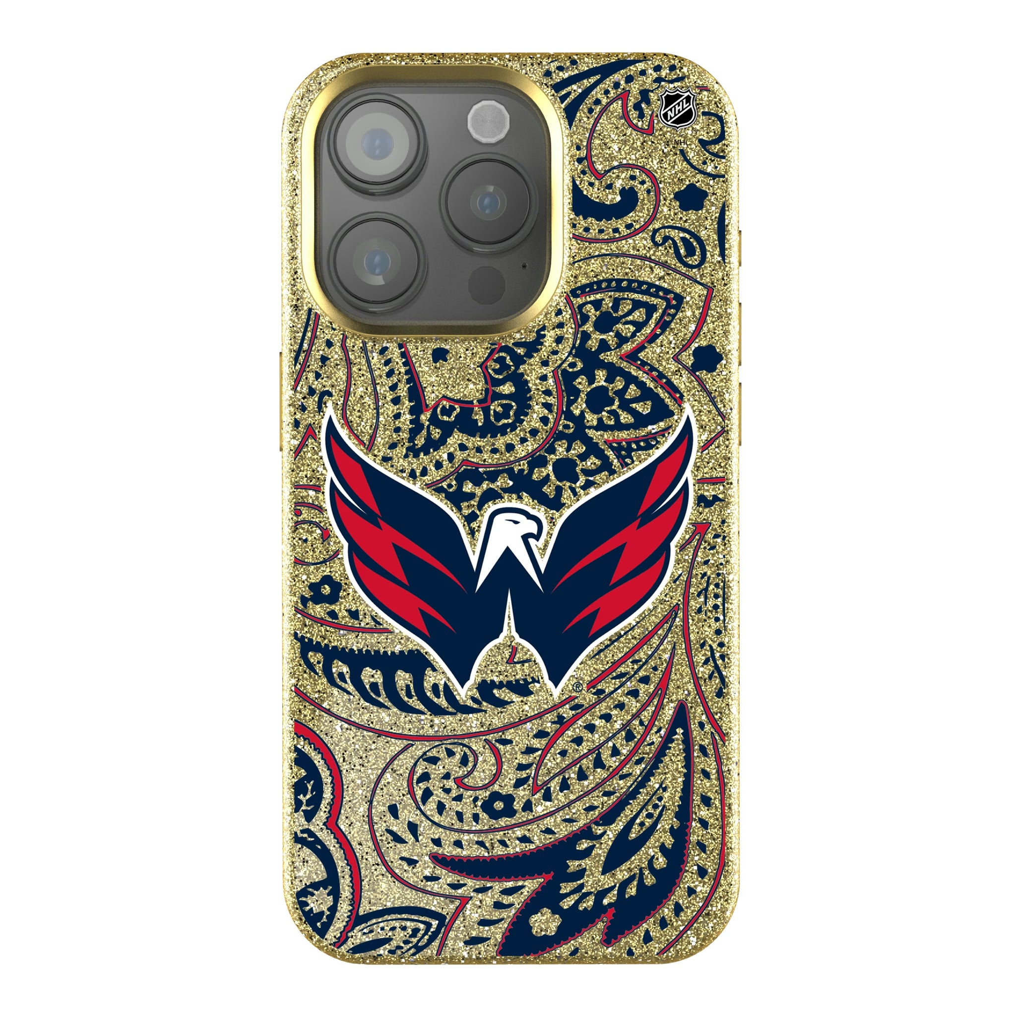 Washington Capitals Paisley iPhone Bling Phone Case for Apple iPhone