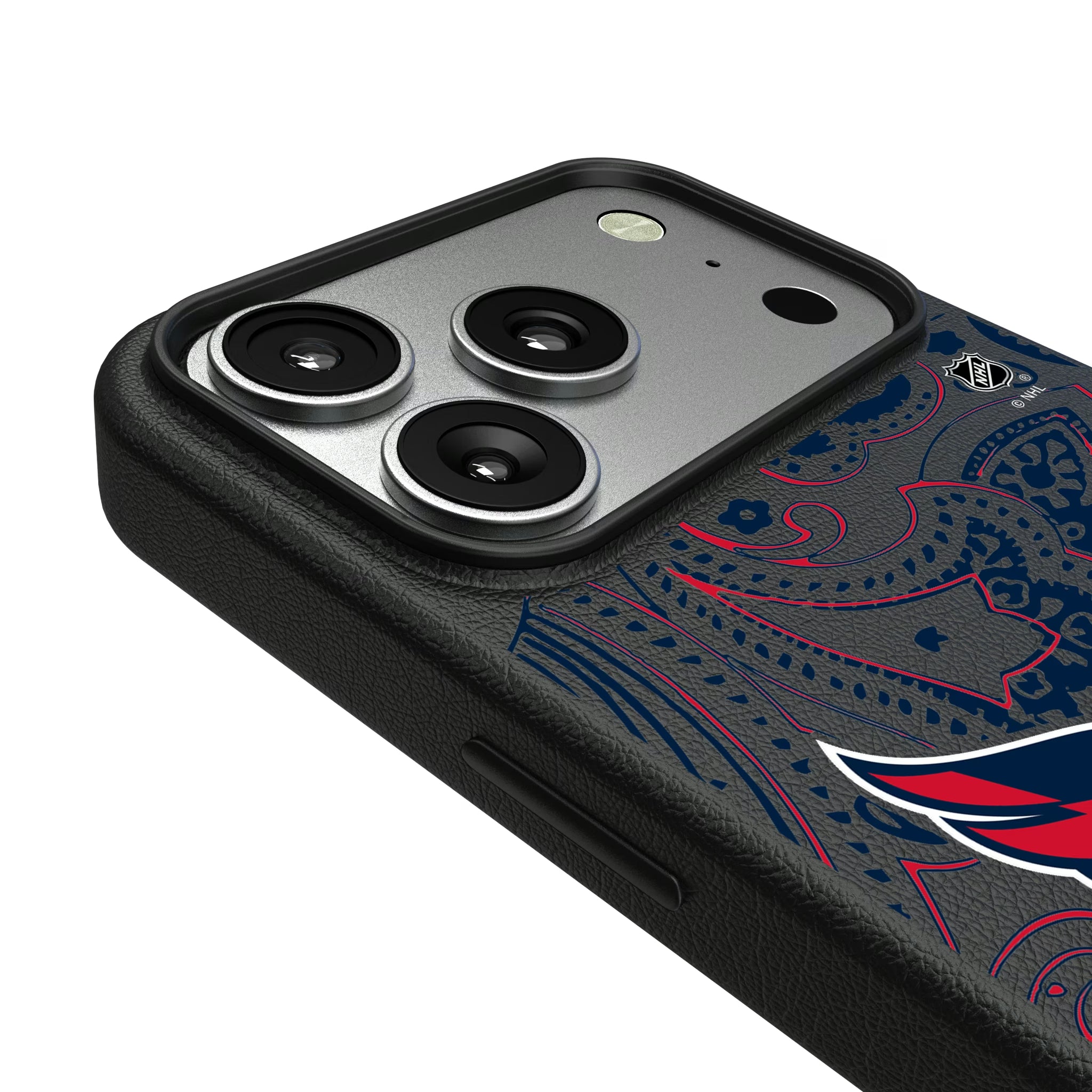 Washington Capitals Paisley iPhone MagSafe Compatible Phone Case for Apple iPhone - Detail#Device_iPhone 17 Pro