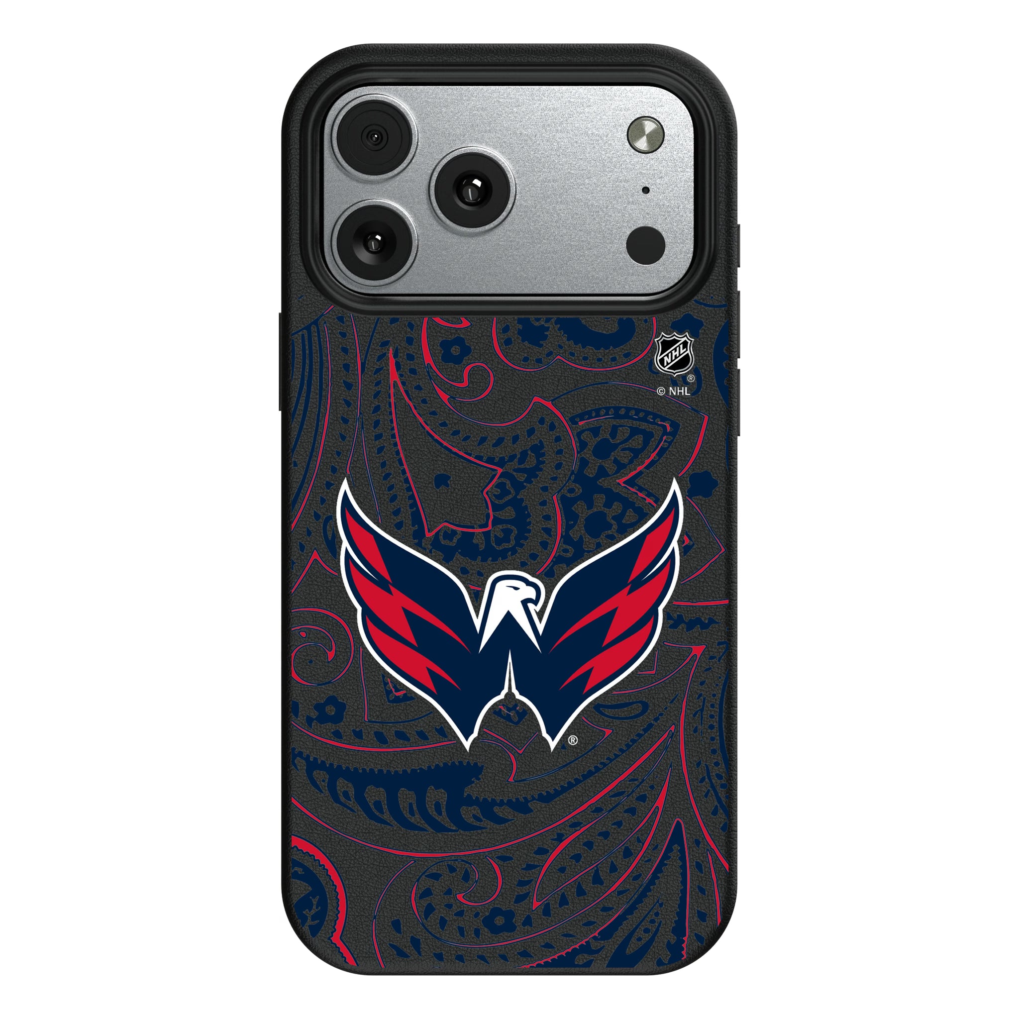 Washington Capitals Paisley iPhone MagSafe Compatible Phone Case for Apple iPhone#Device_iPhone 17 Pro Max