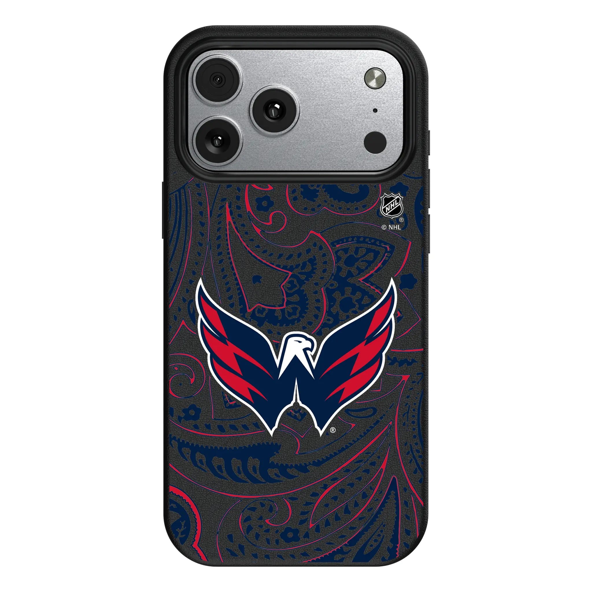 Washington Capitals Paisley iPhone MagSafe Compatible Phone Case for Apple iPhone#Device_iPhone 17 Pro Max