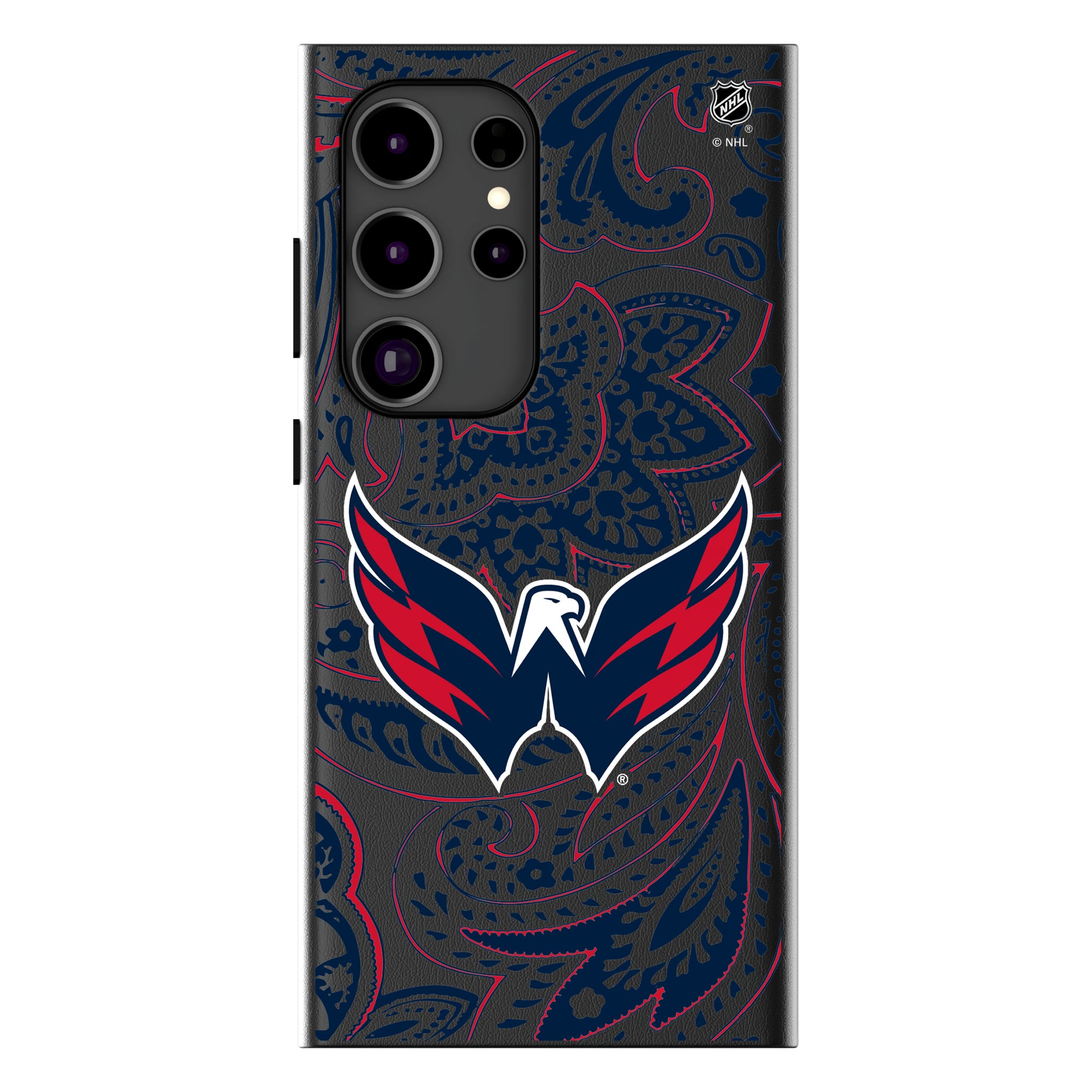 Washington Capitals Paisley Galaxy MagSafe Compatible Phone Case for Samsung Galaxy