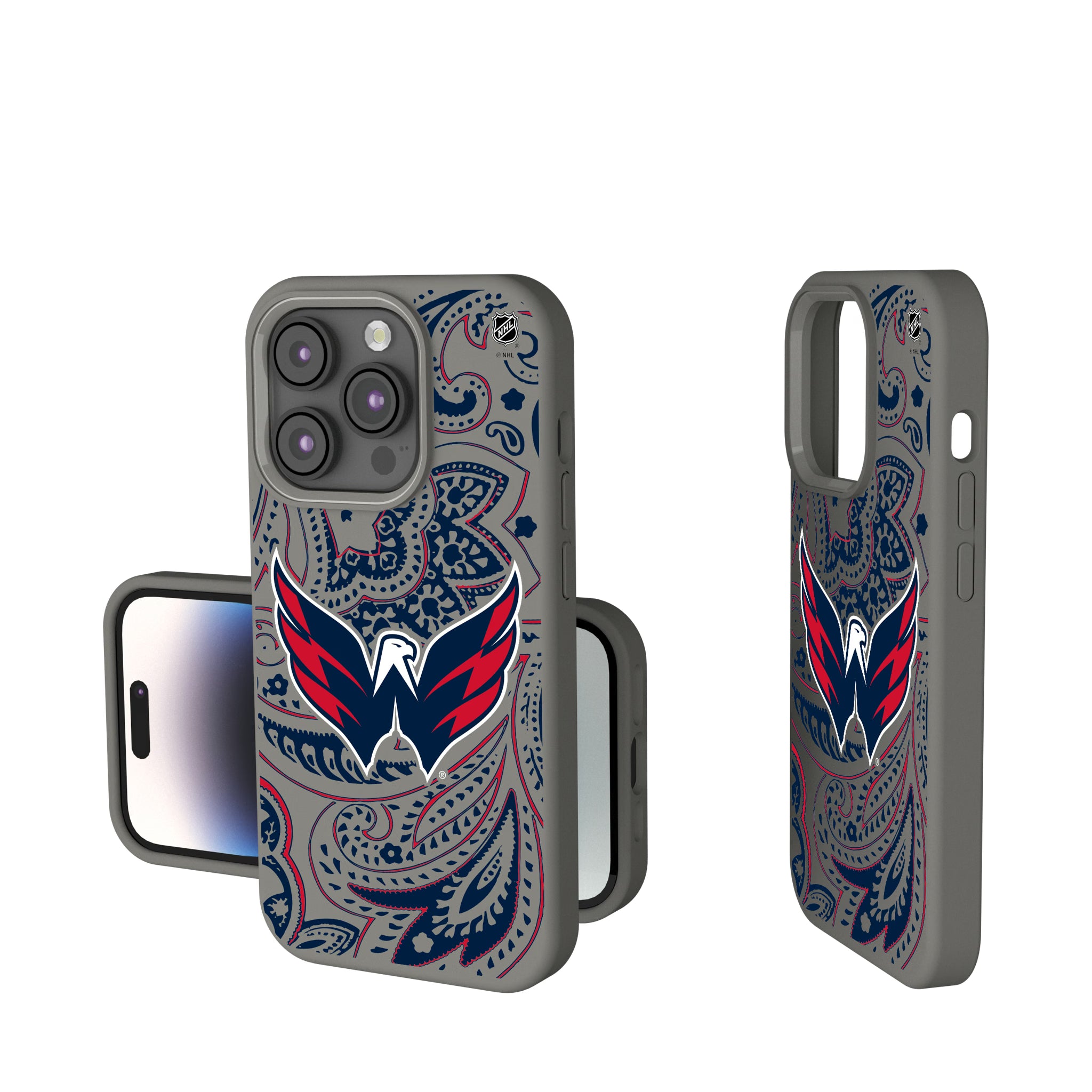 Washington Capitals Paisley iPhone Soft Touch Phone Case for Apple iPhone