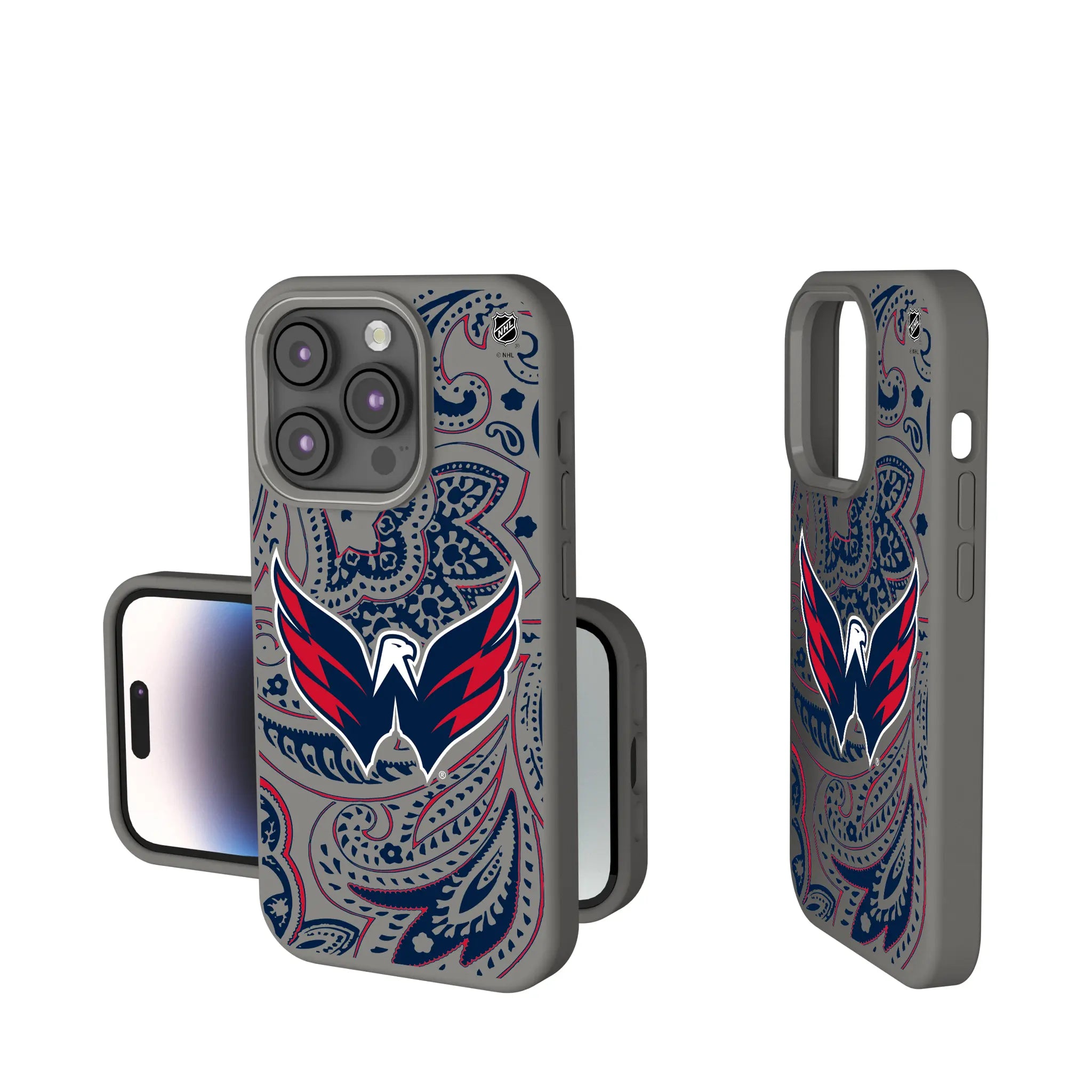 Washington Capitals Paisley iPhone Soft Touch Phone Case for Apple iPhone