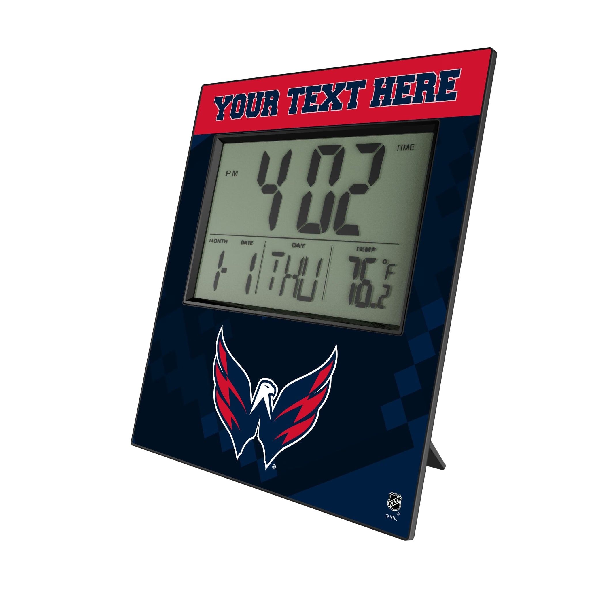 Washington Capitals Personalized Color Block Wall Clock