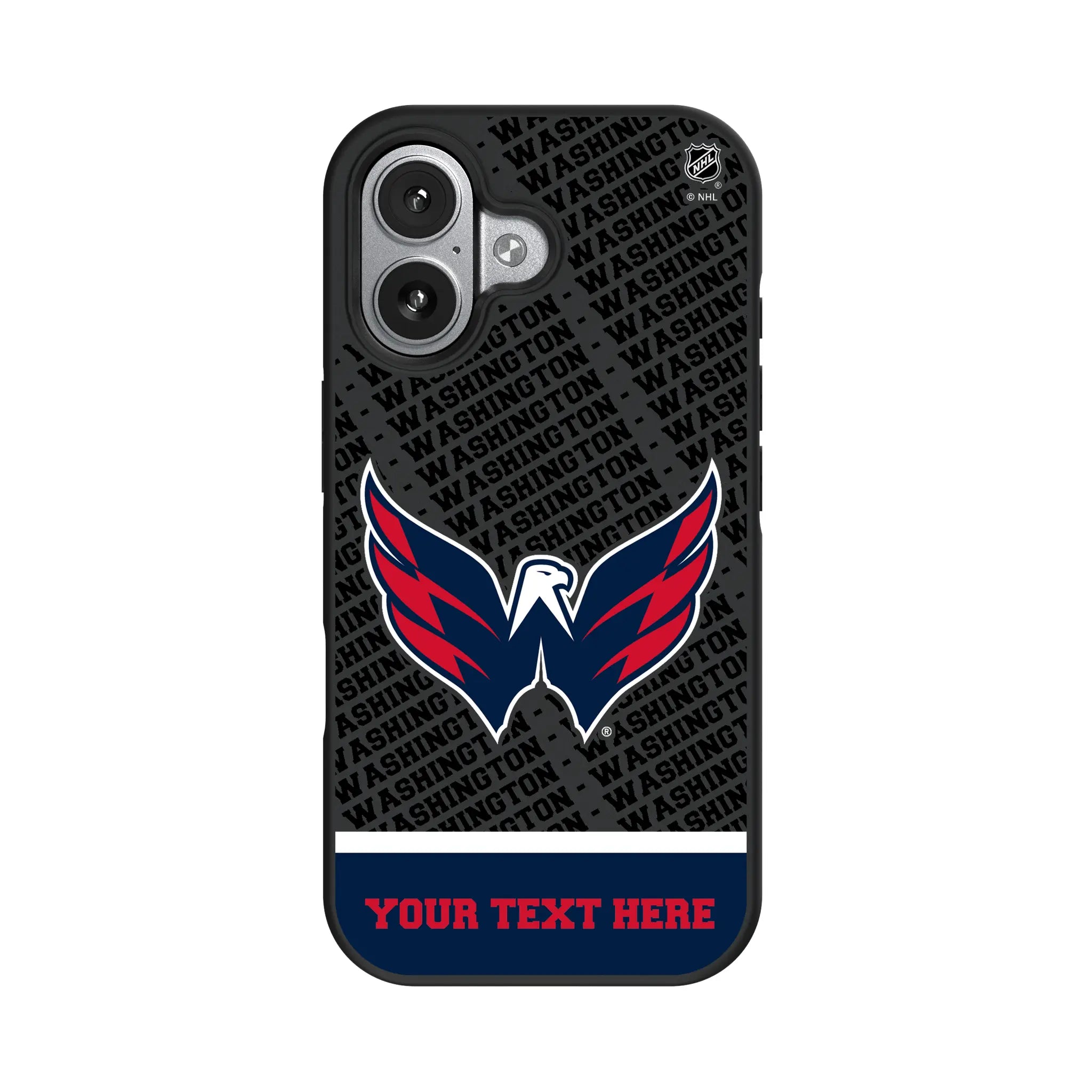 Washington Capitals Personalized EndZone Plus iPhone Bump Phone Case for Apple iPhone#Device_iPhone 17