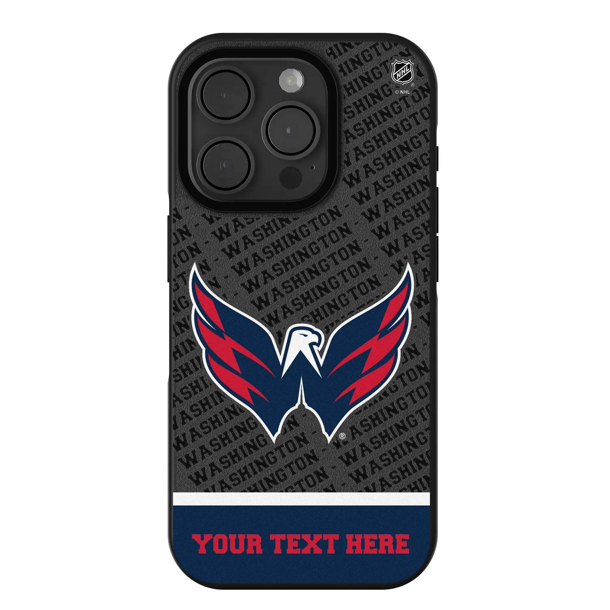 Washington Capitals Personalized EndZone Plus iPhone Bump Phone Case for Apple iPhone
