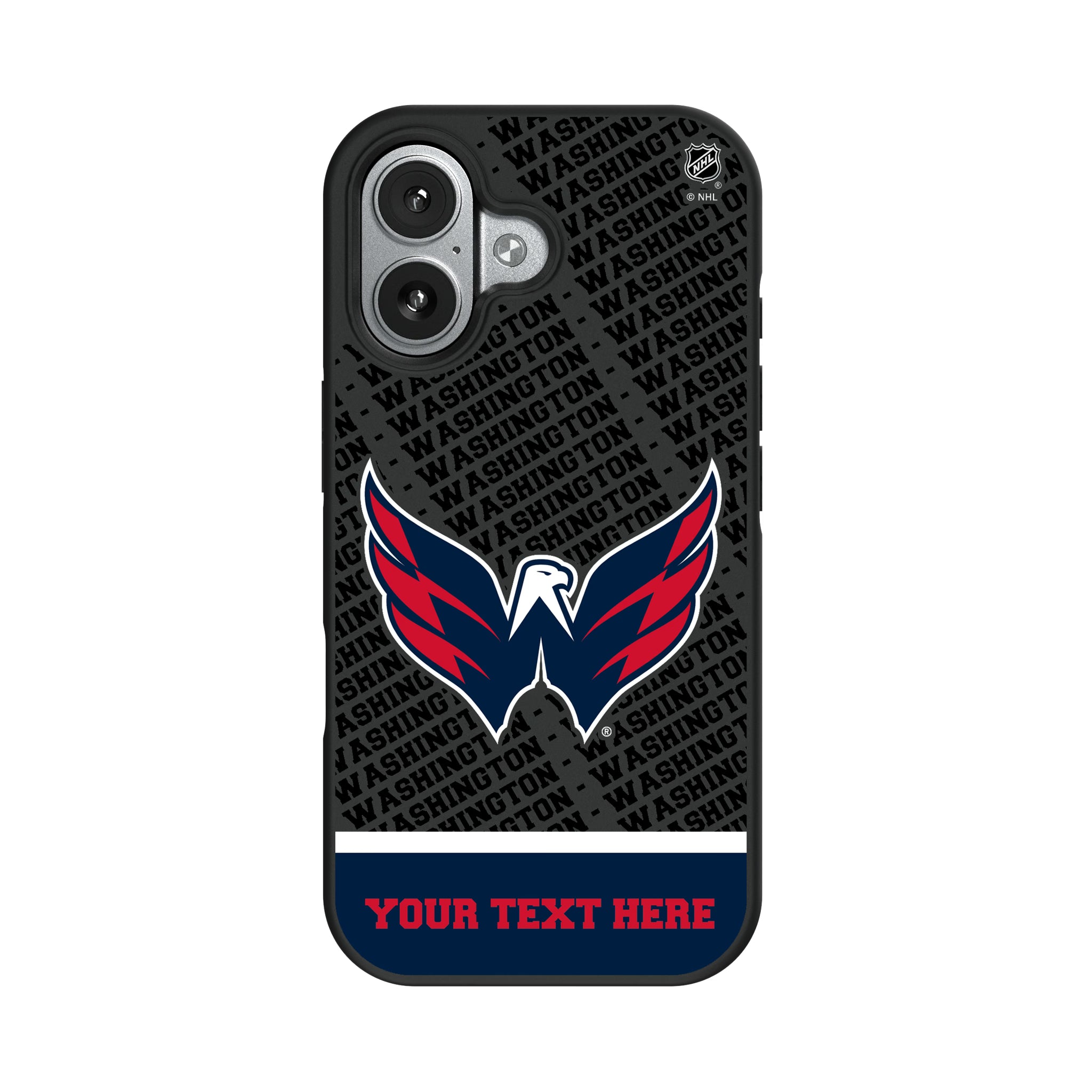 Washington Capitals Personalized EndZone Plus iPhone Bump Phone Case for Apple iPhone#Device_iPhone 17