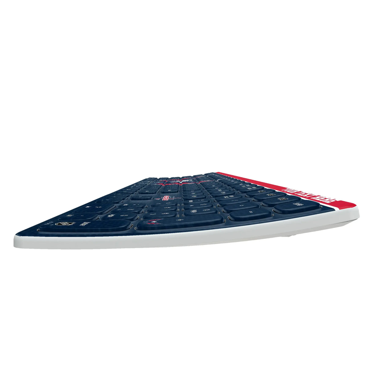 Washington Capitals Personalized Endzone Solid KKB605 Curved Wireless Keyboard