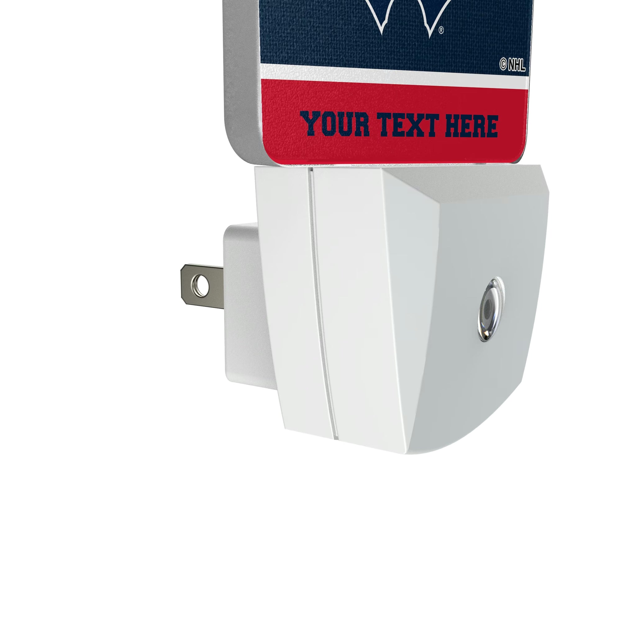 Washington Capitals Personalized Endzone Solid Night Light 2-Pack - Detail