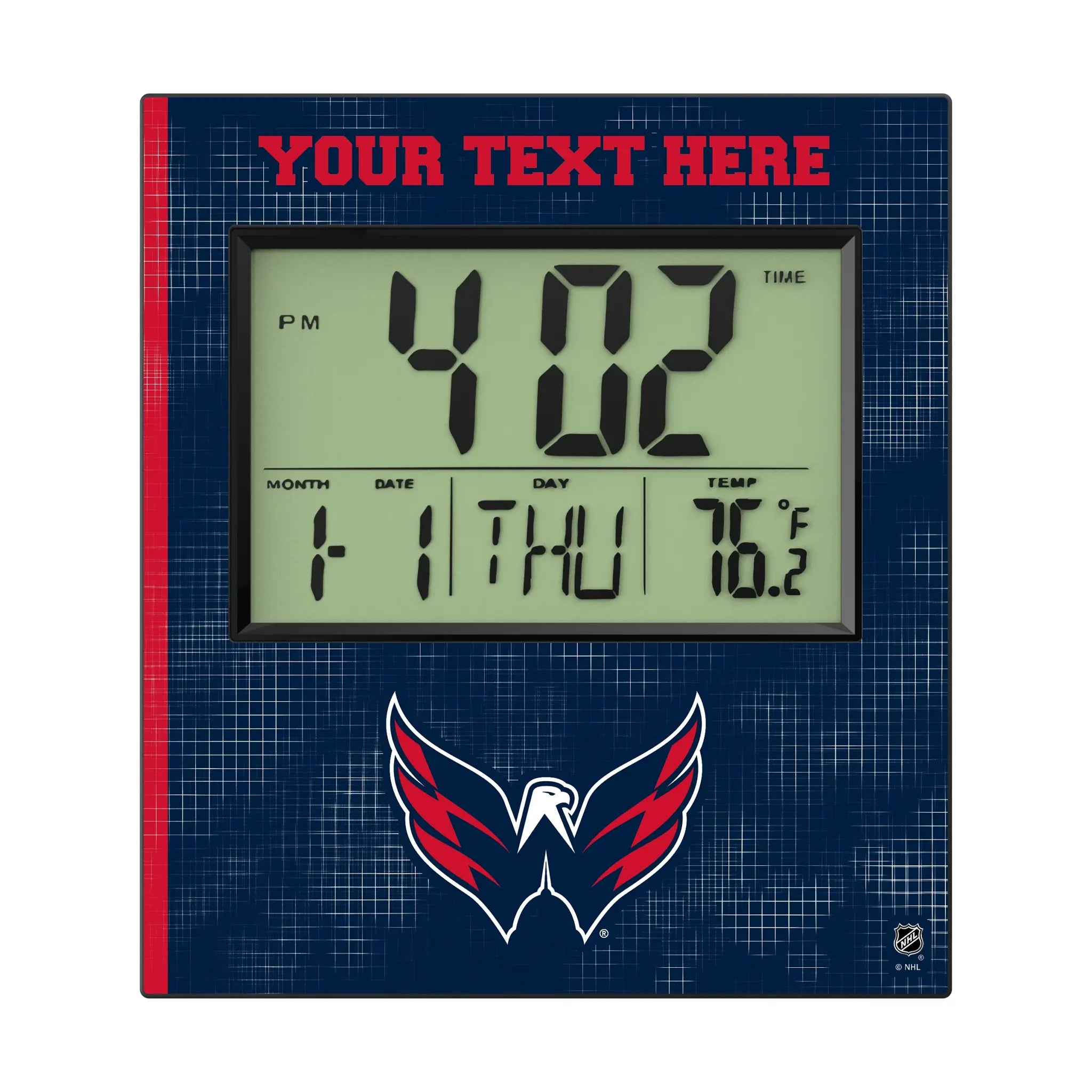 Washington Capitals Personalized Hatch Wall Clock