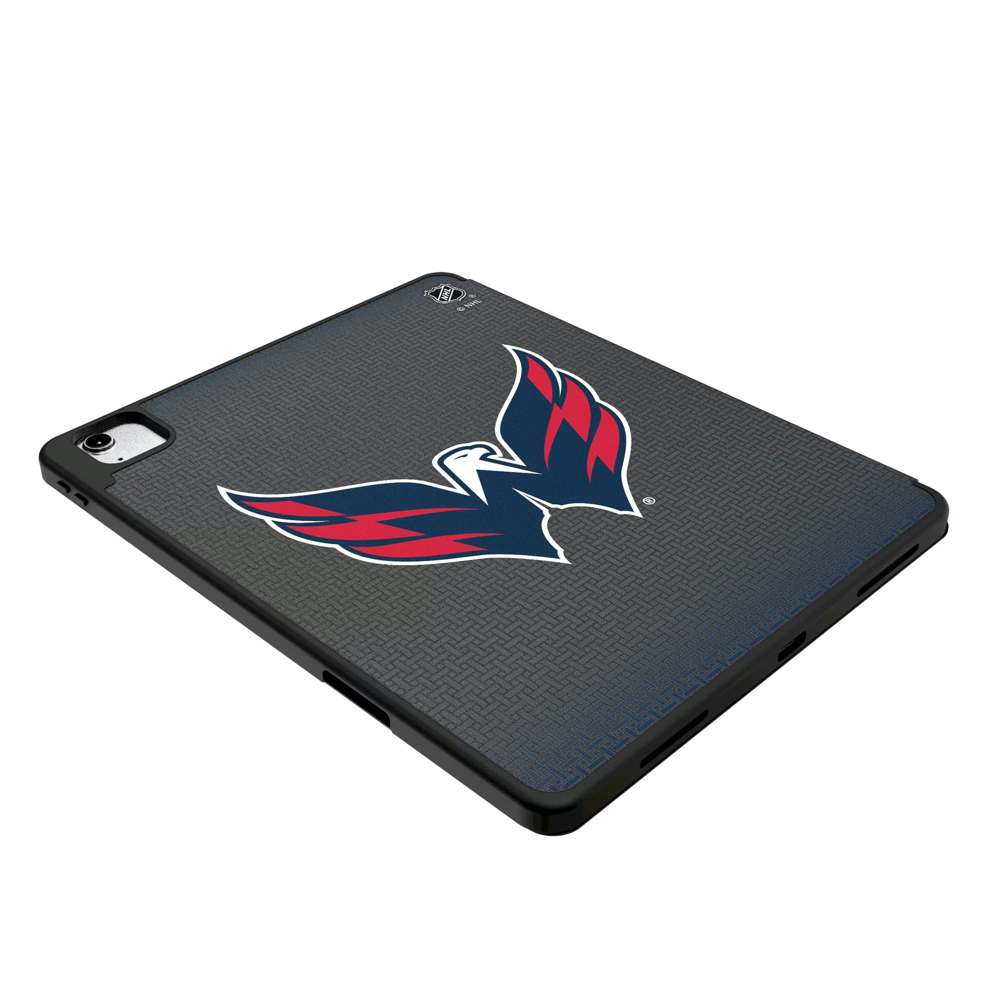 Washington Capitals Personalized Linen iPad Tablet Case for Apple iPad - Isometric View