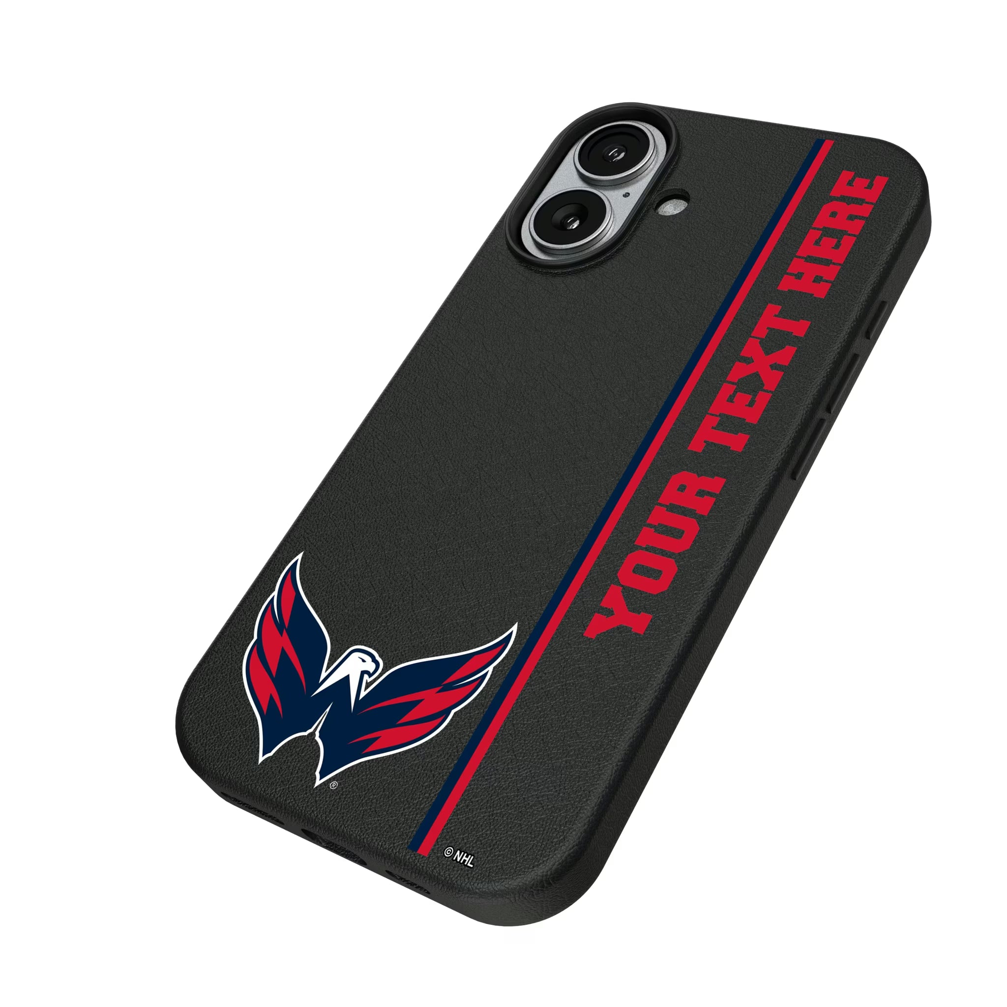 Washington Capitals Personalized Sidebard iPhone MagSafe Compatible Phone Case for Apple iPhone - Isometric View#Device_iPhone 17