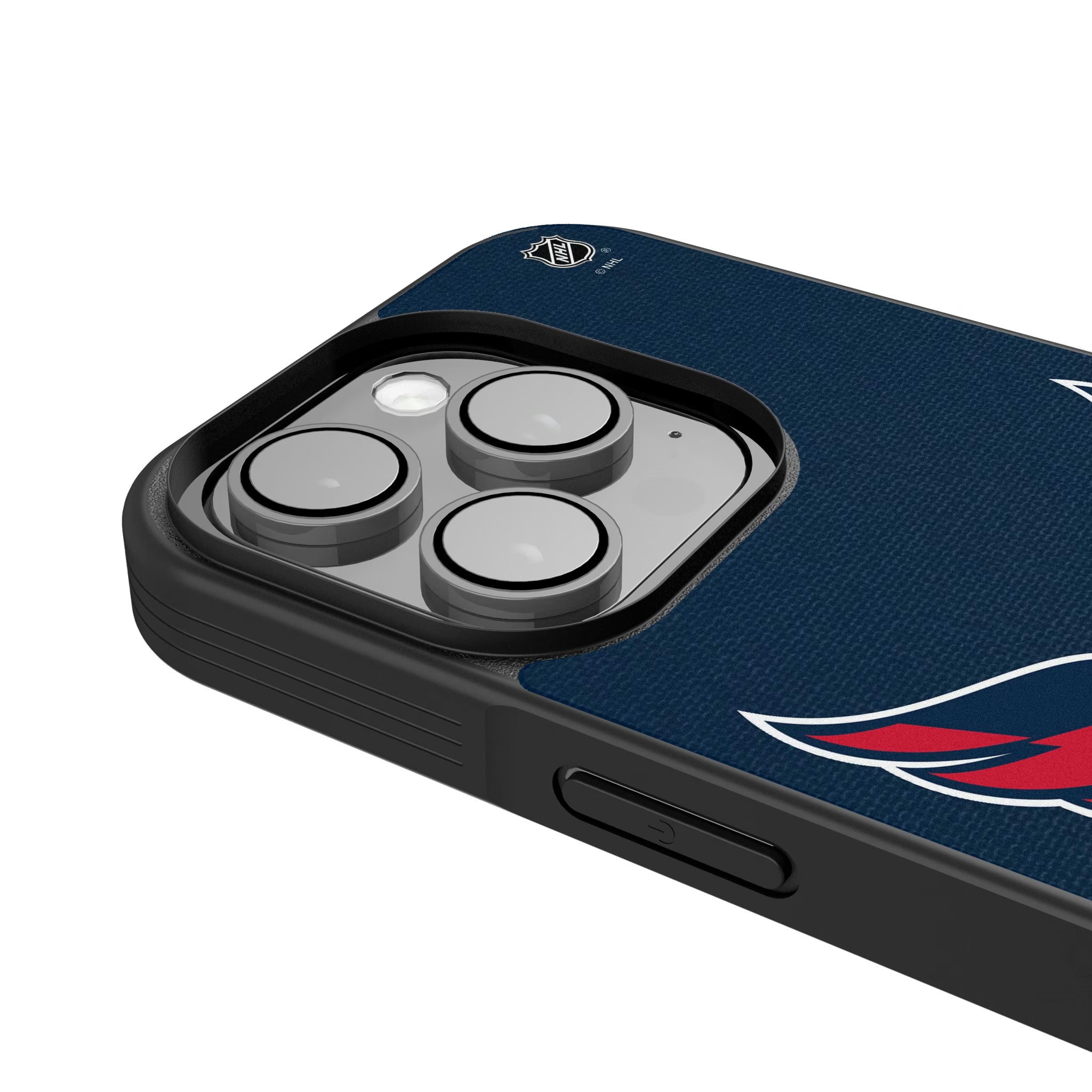 Washington Capitals Personalized Stripe iPhone Bump Phone Case for Apple iPhone - Detail
