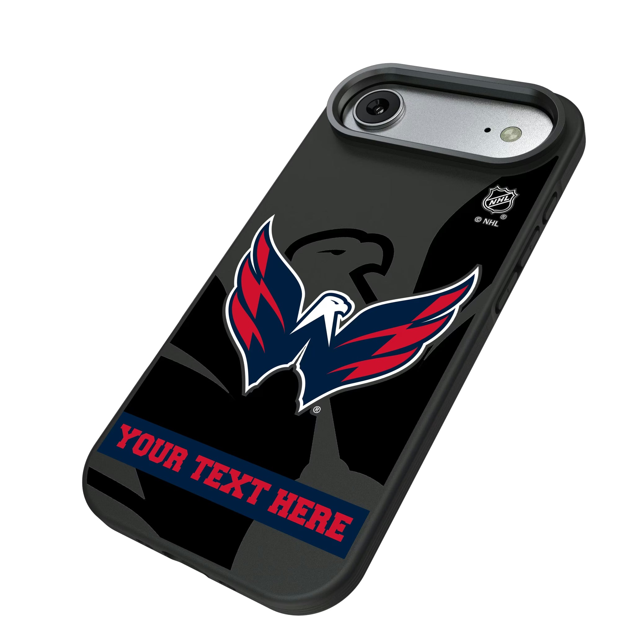 Washington Capitals Personalized Tilt iPhone Bump Phone Case for Apple iPhone - Isometric View#Device_iPhone Air