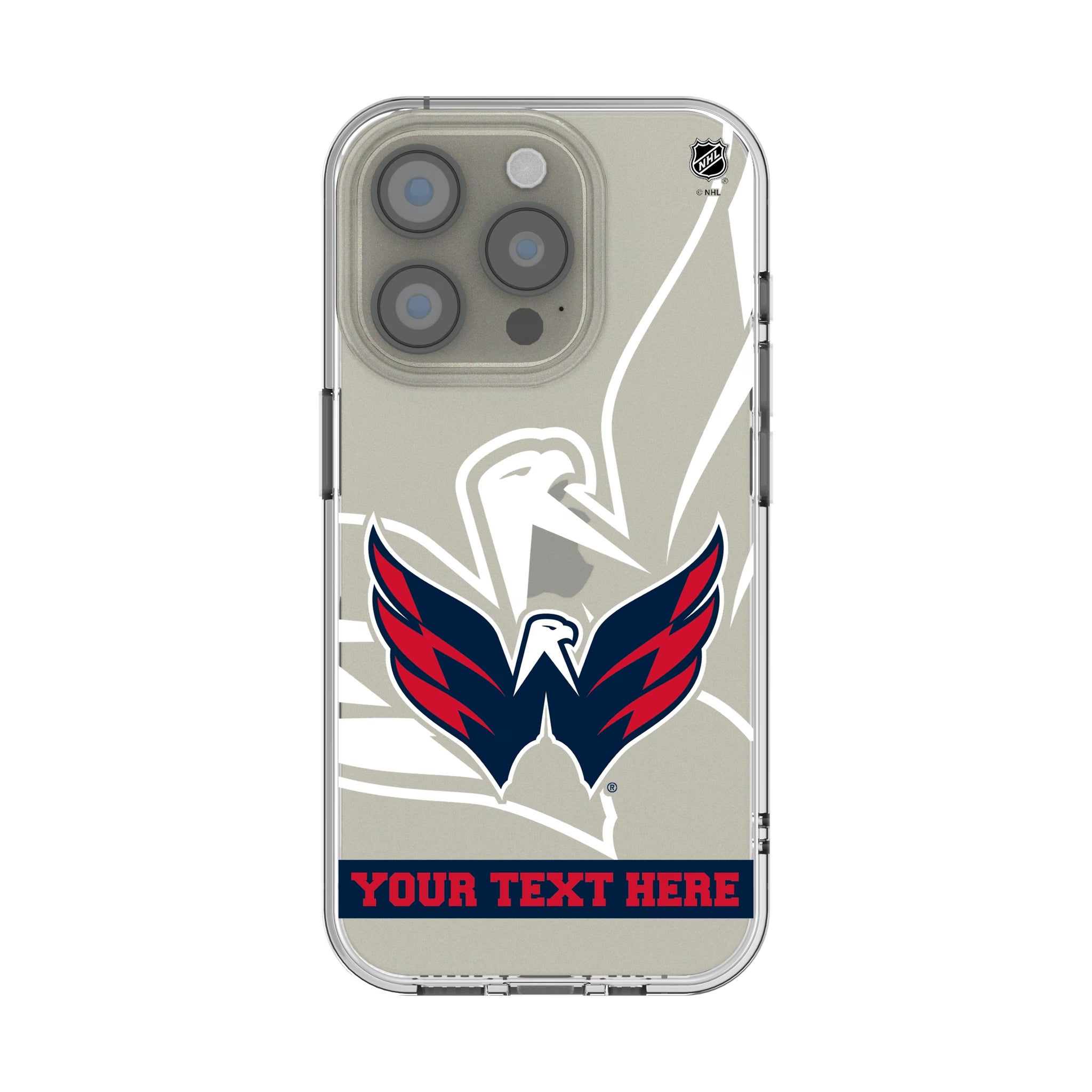 Washington Capitals Personalized Tilt iPhone Clear Phone Case for Apple iPhone