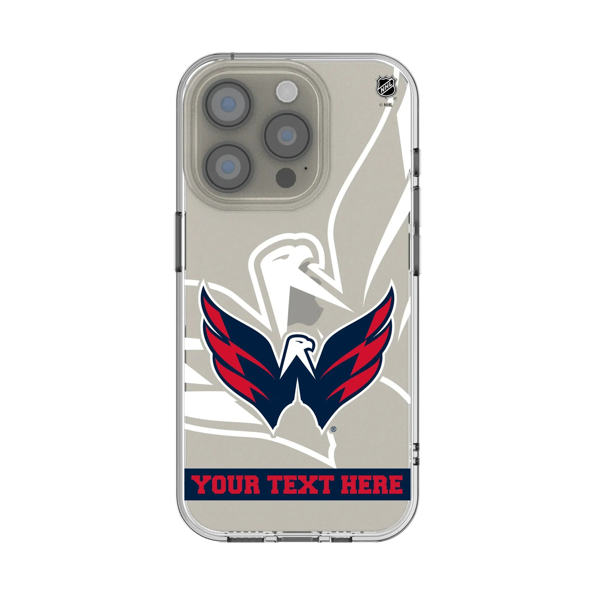 Washington Capitals Personalized Tilt iPhone Clear Phone Case for Apple iPhone