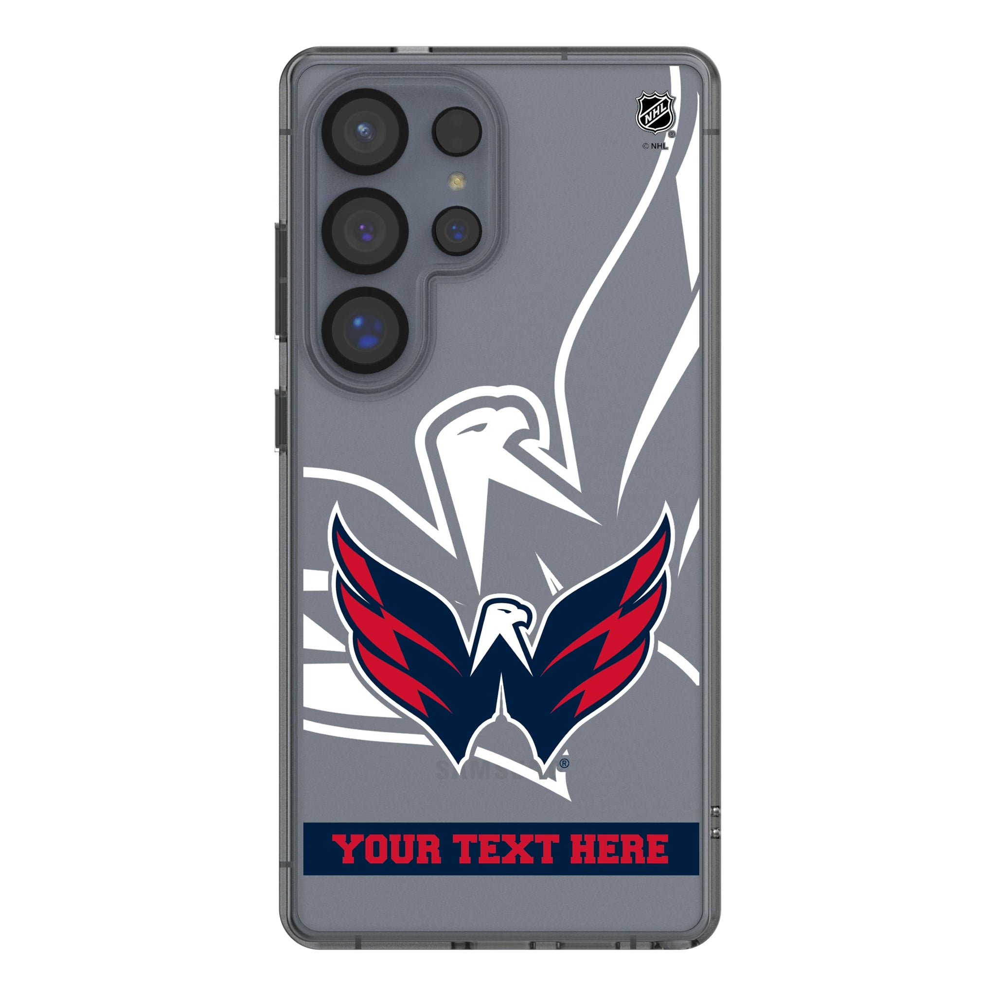 Washington Capitals Personalized Tilt Galaxy Clear Phone Case for Samsung Galaxy