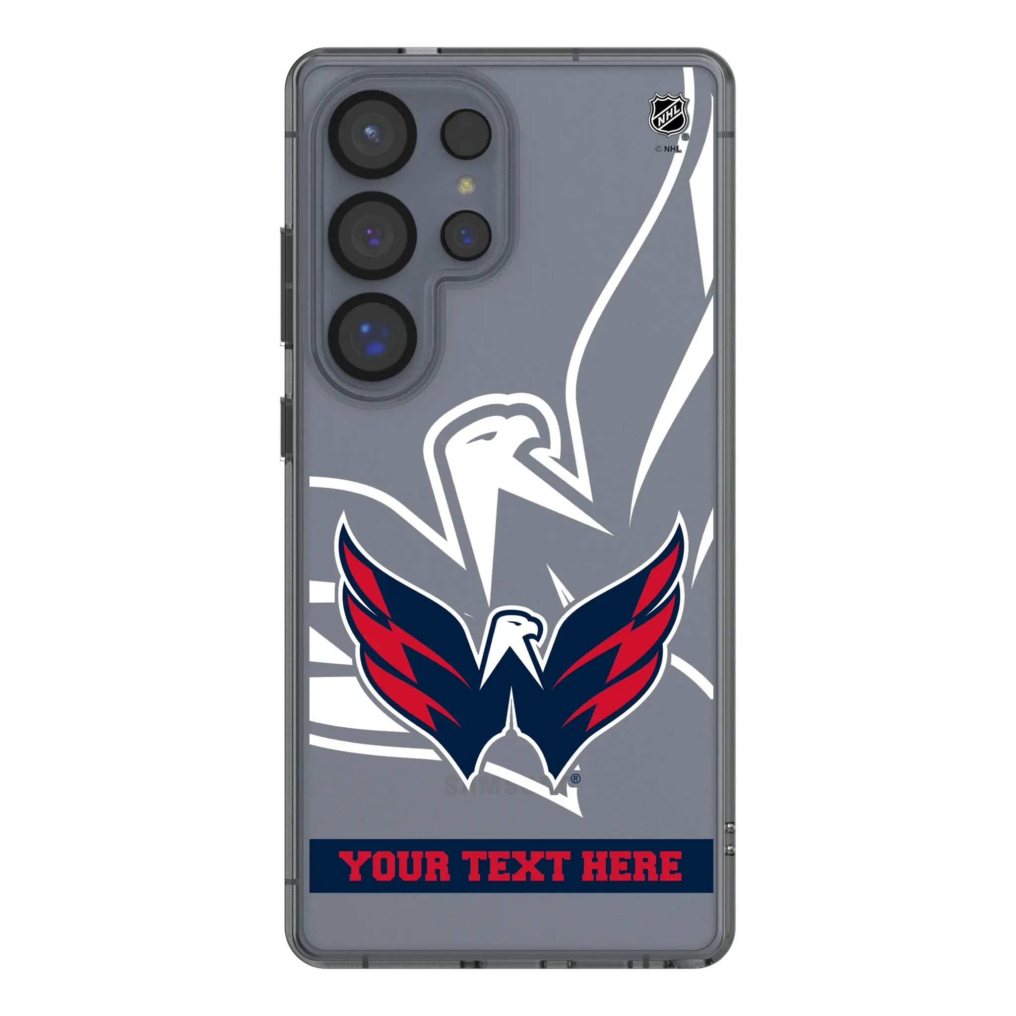 Washington Capitals Personalized Tilt Galaxy Clear Phone Case for Samsung Galaxy#Device_Galaxy S25 Ultra