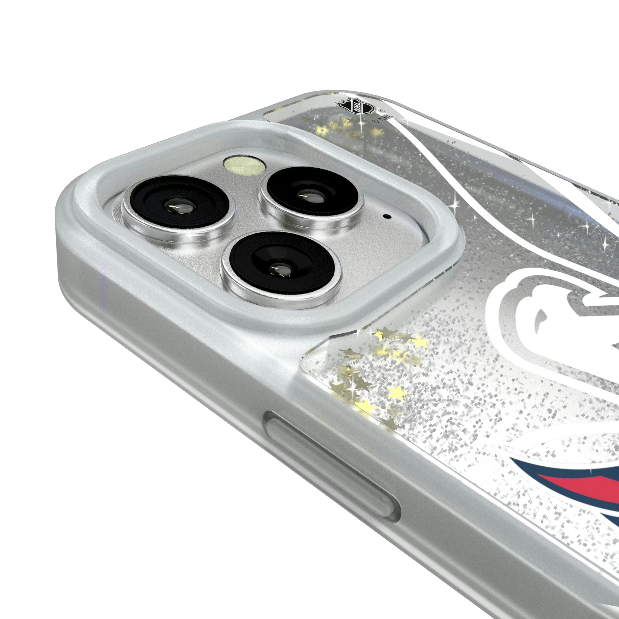 Washington Capitals Personalized Tilt iPhone Glitter Phone Case for Apple iPhone - Detail#Device_iPhone 16 Pro