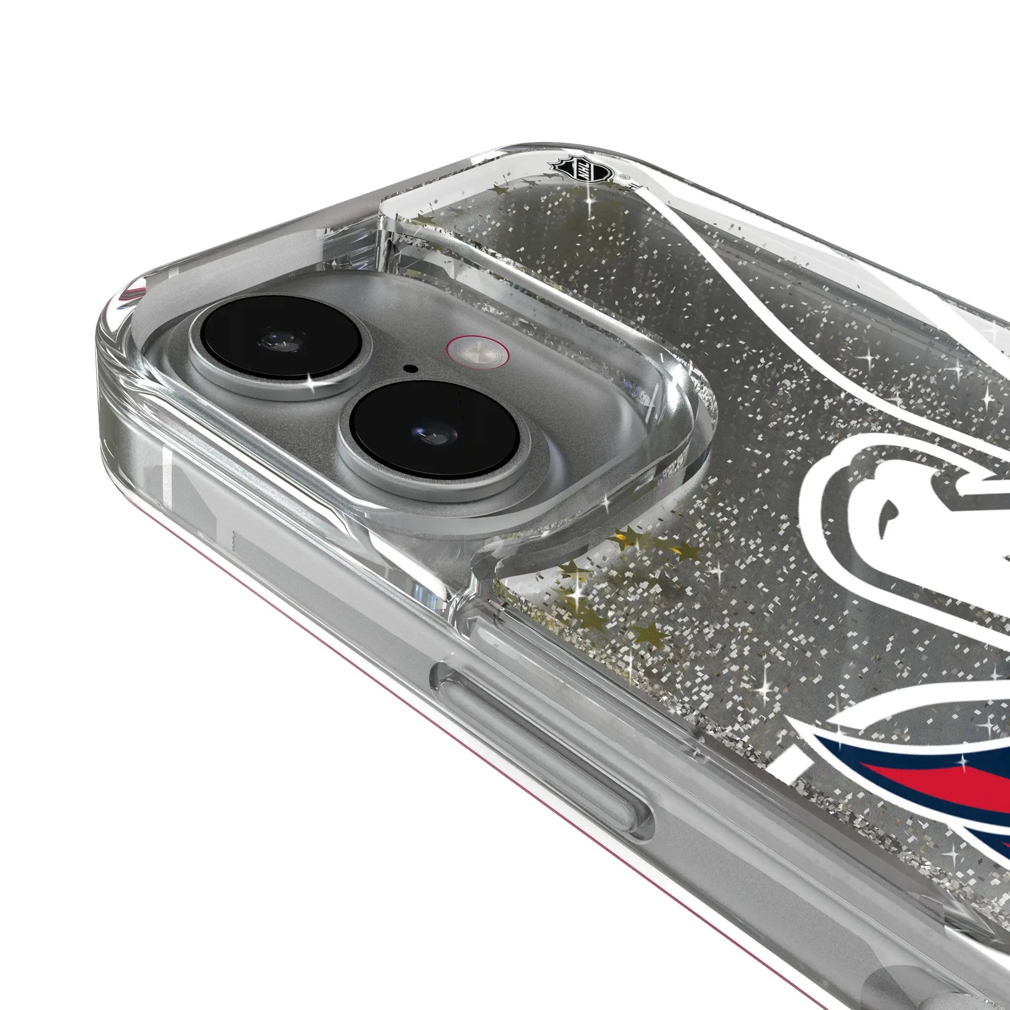 Washington Capitals Personalized Tilt iPhone Glitter Phone Case for Apple iPhone - Detail#Device_iPhone 17 Pro